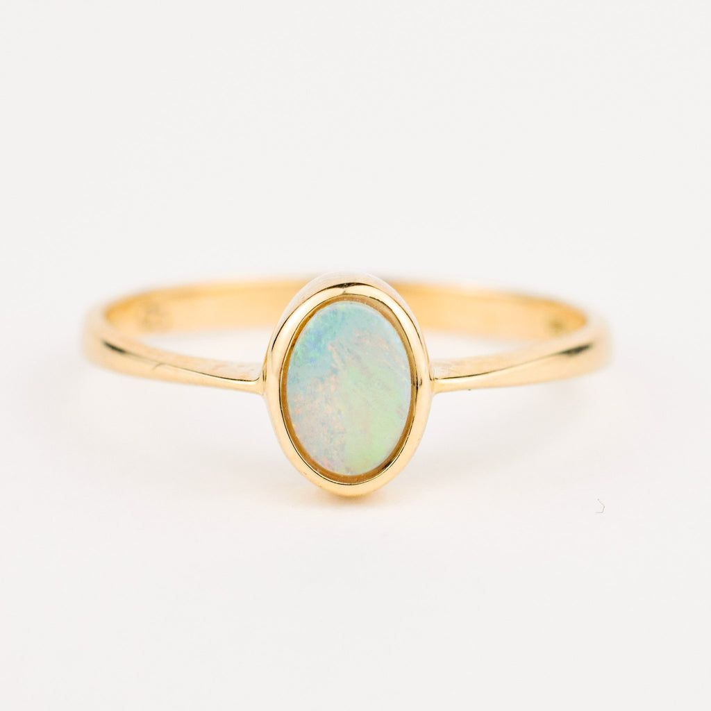 Bezel Set Opal Ring Folklor