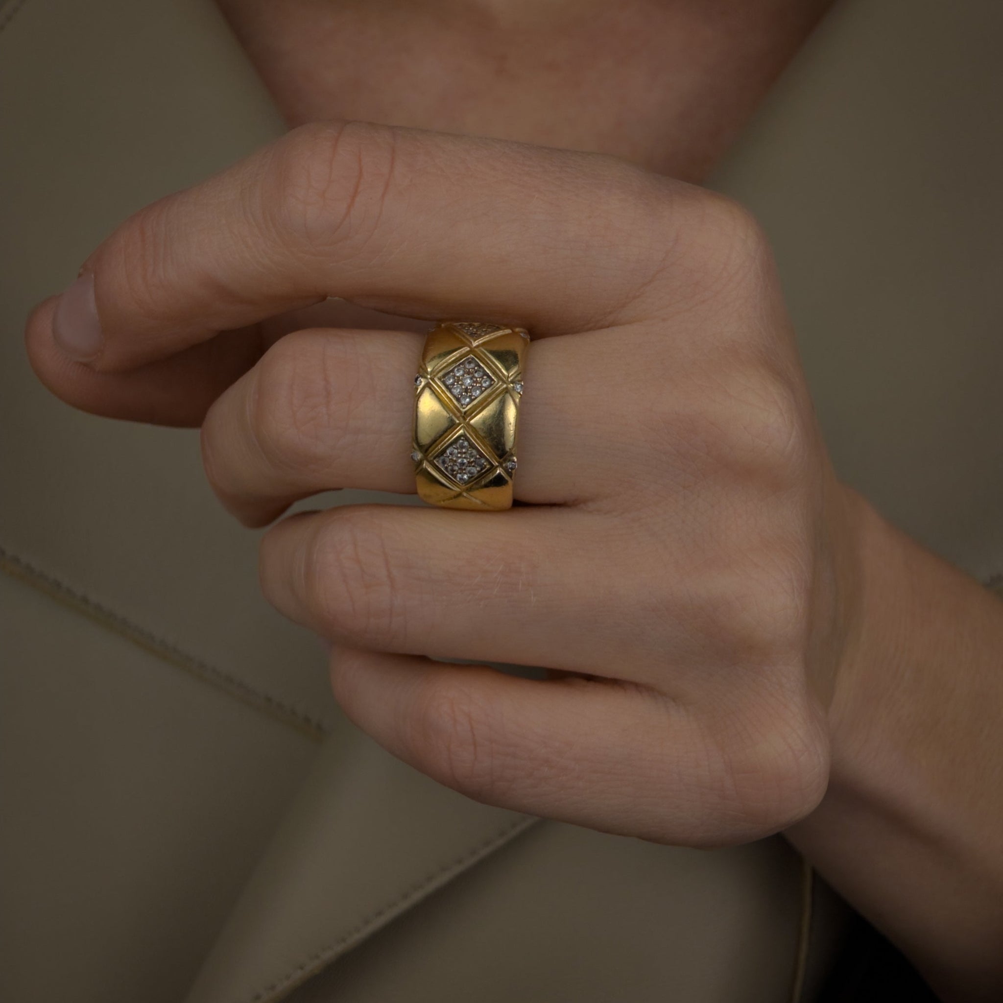 Quilted Diamond Cigar Band