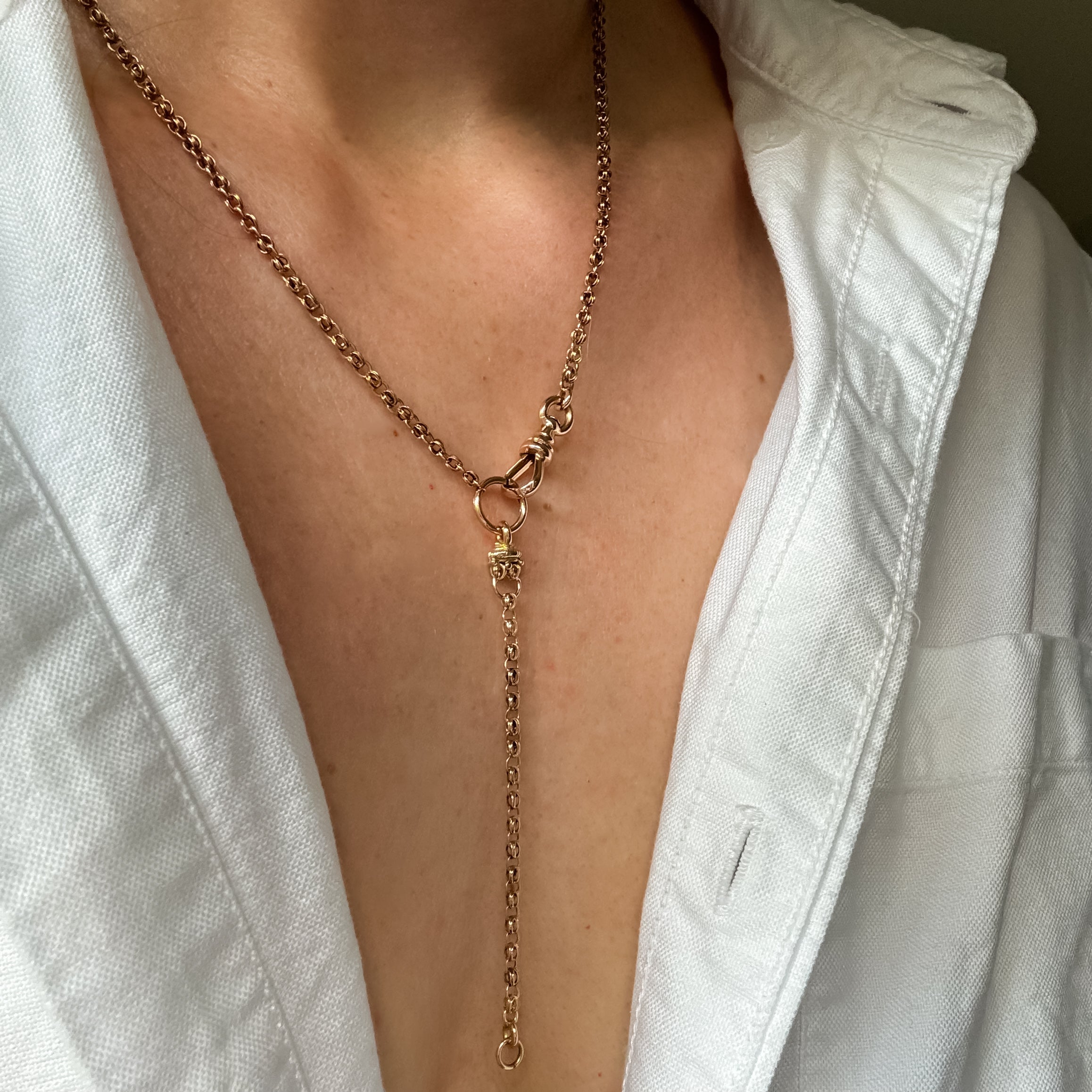 Antique Modified Belcher Chain Necklace