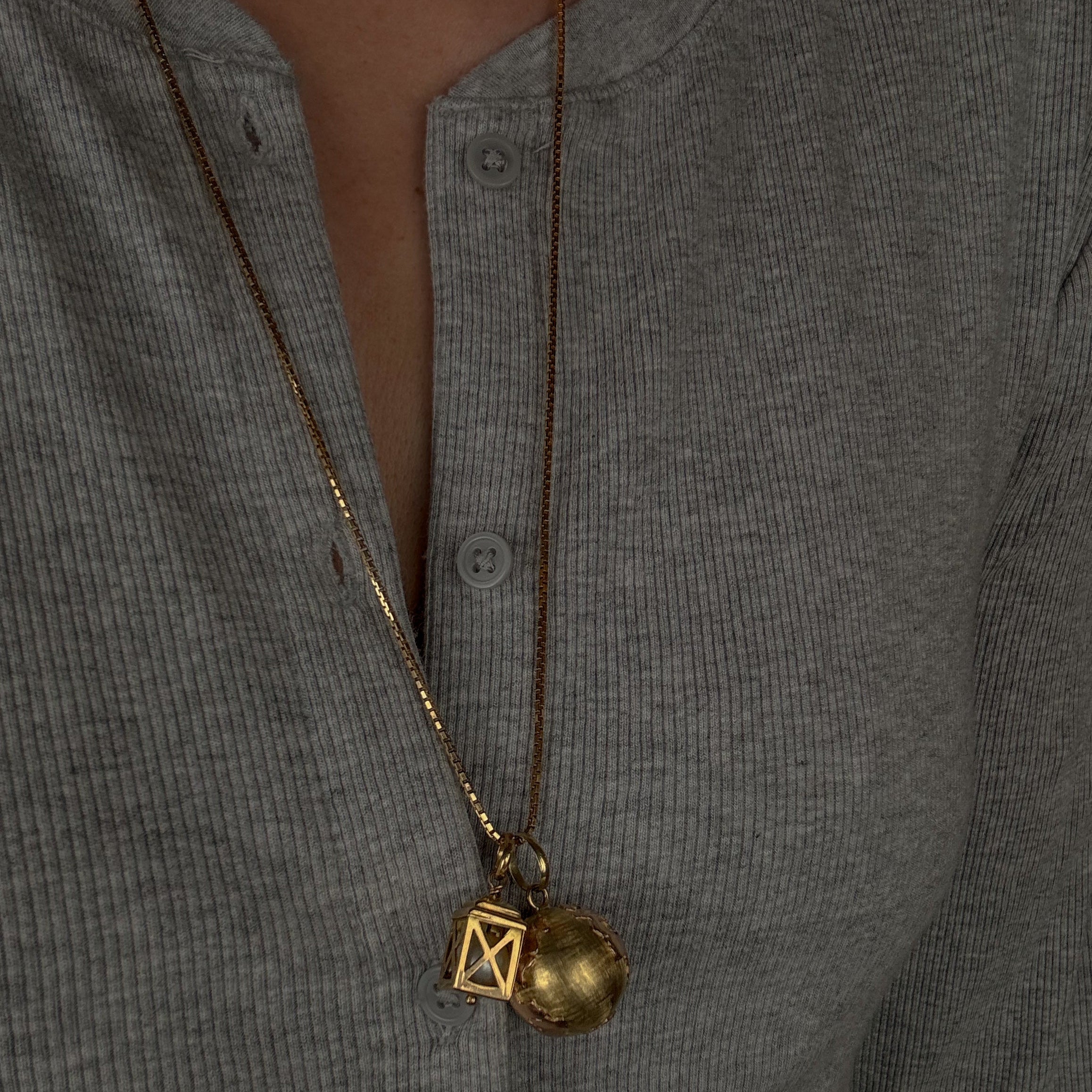 28" Sparkling Box Chain Necklace
