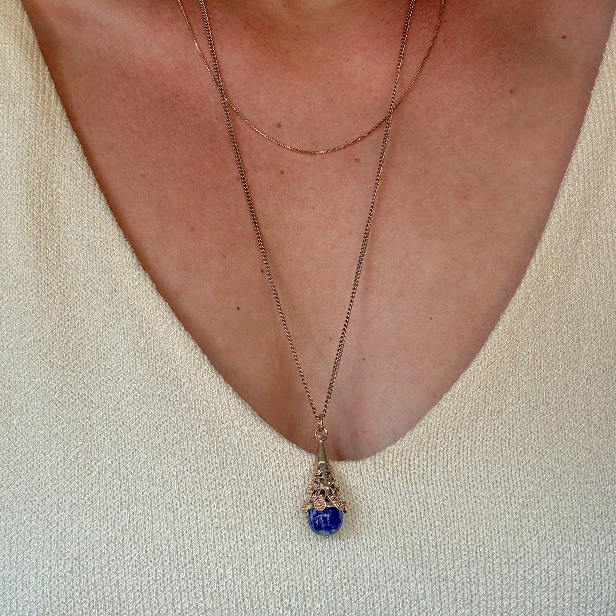 Elegant Lapis Pendant