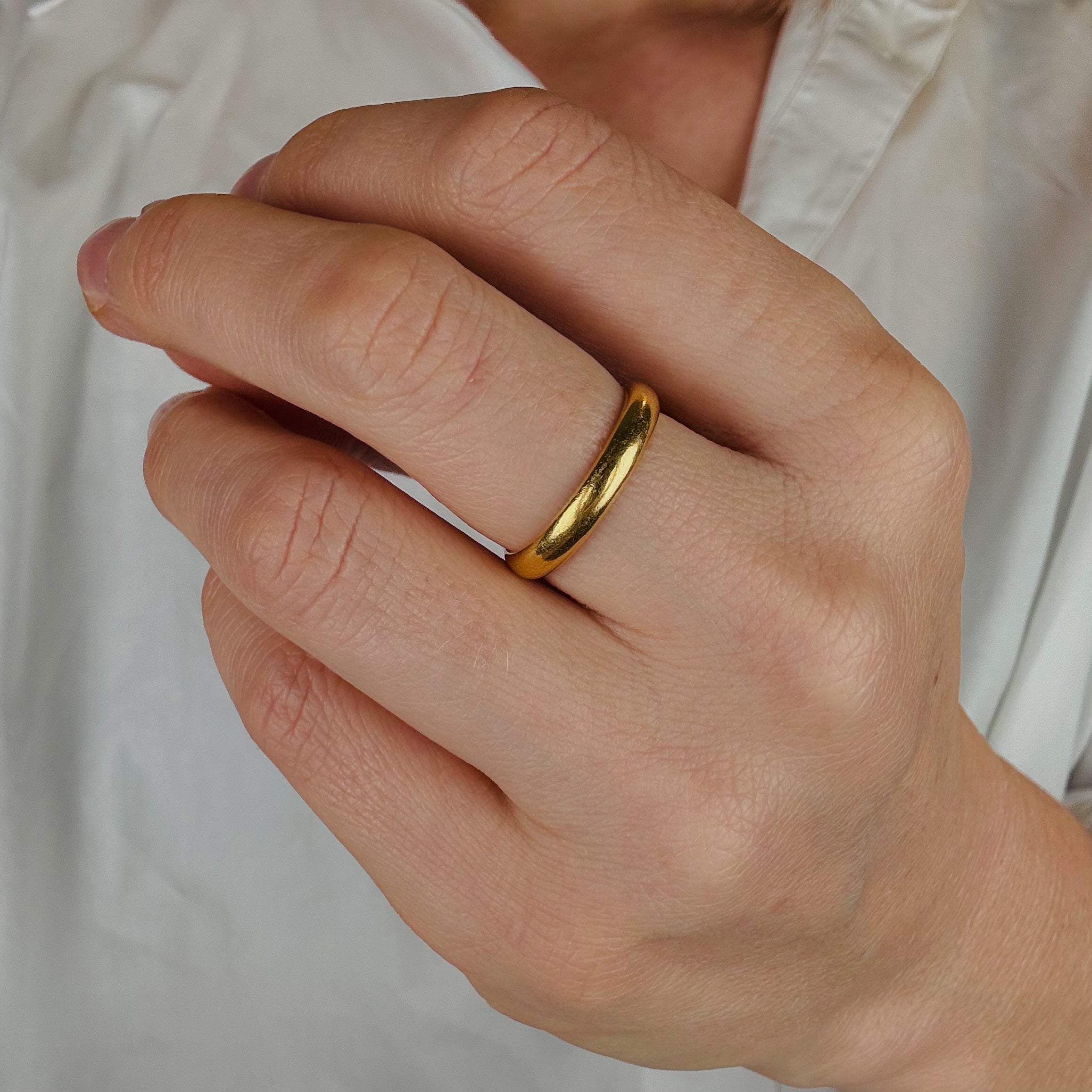 3.3 mm High Karat Gold Band