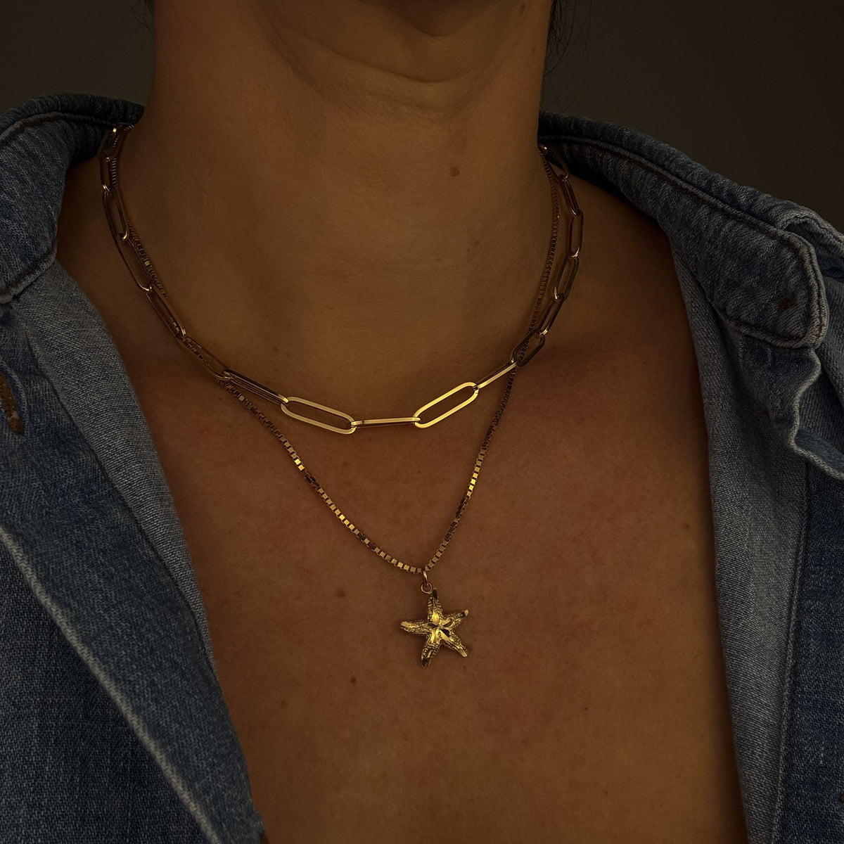 Textured Starfish Pendant