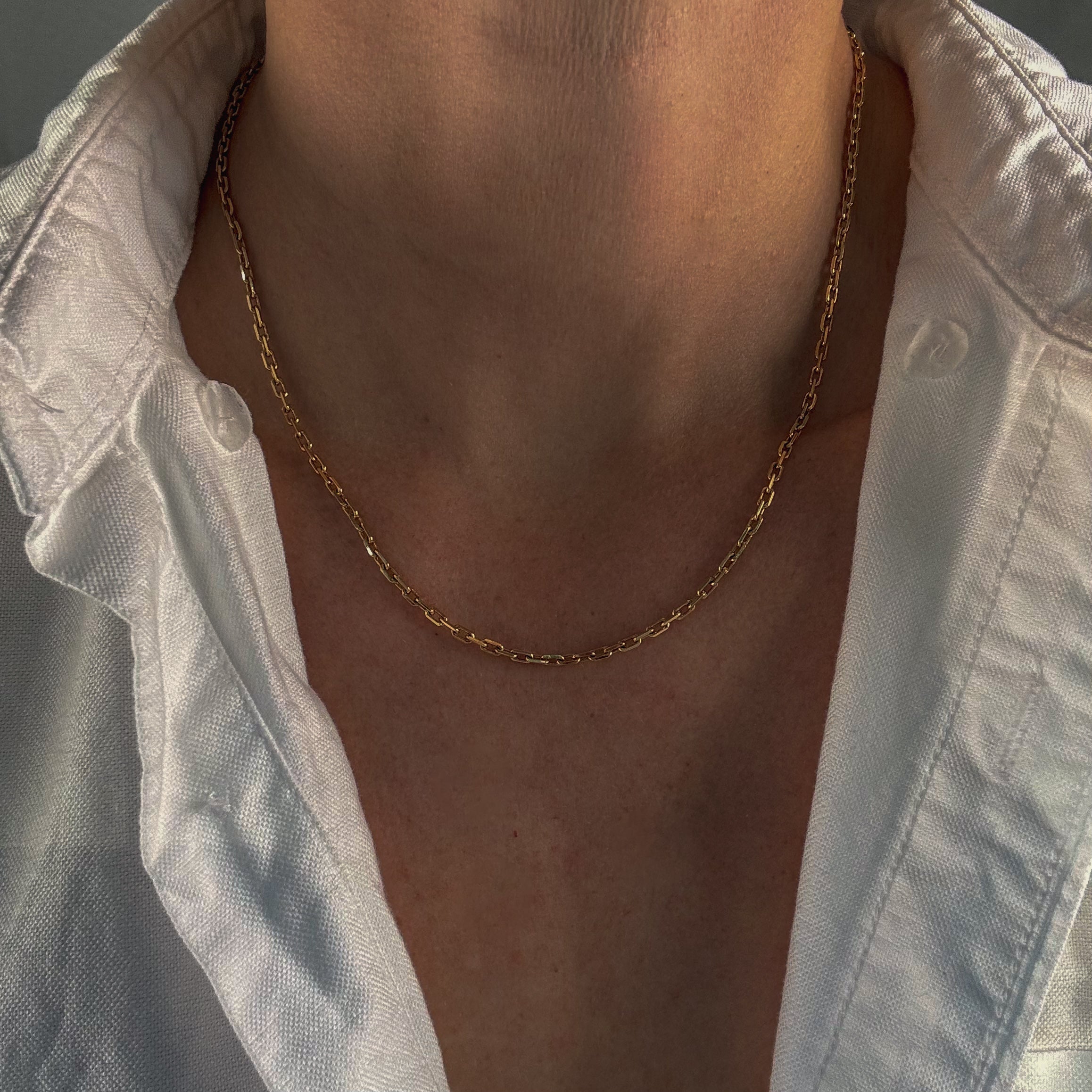 18.5" Cable Link Chain Necklace