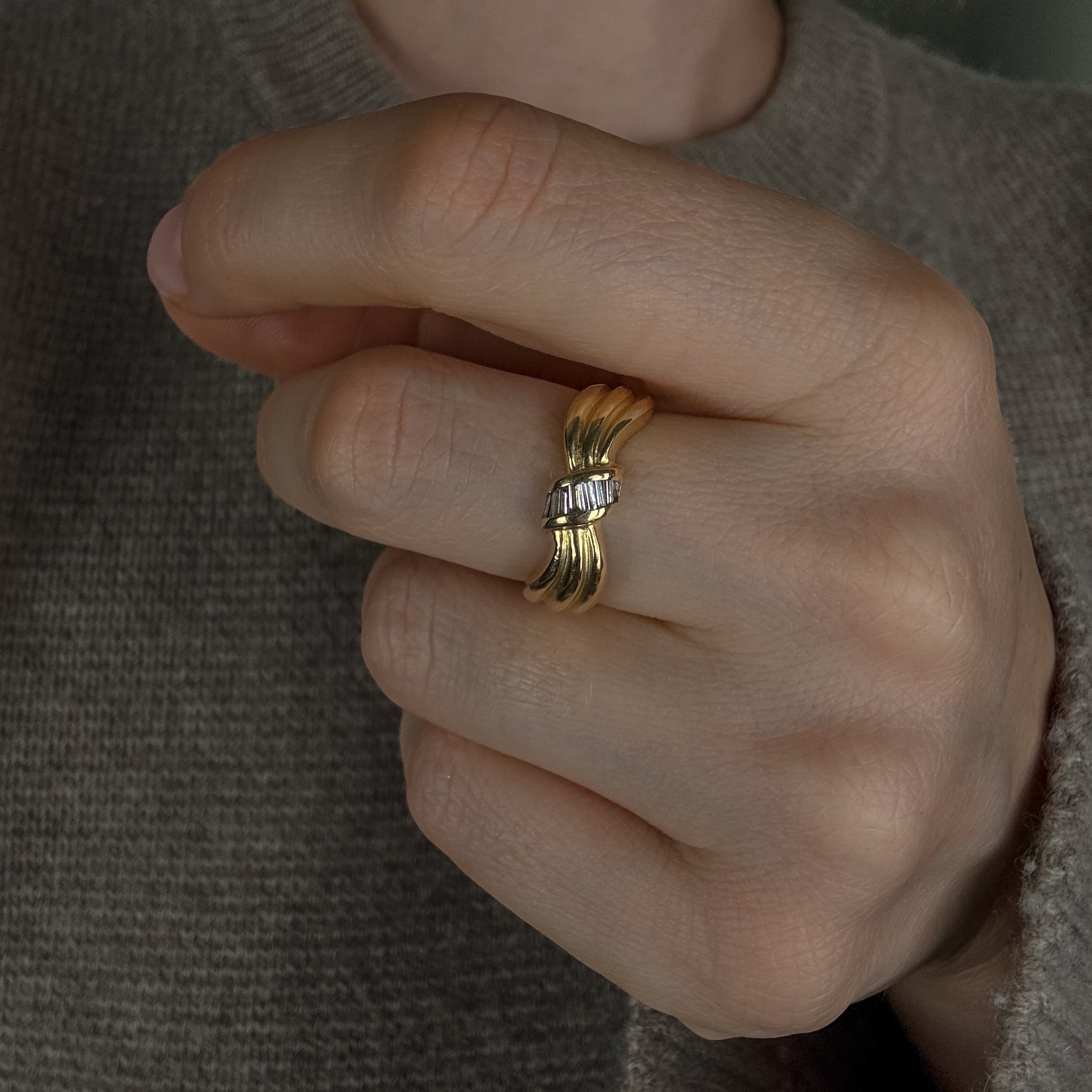 Baguette Diamond Deco Band