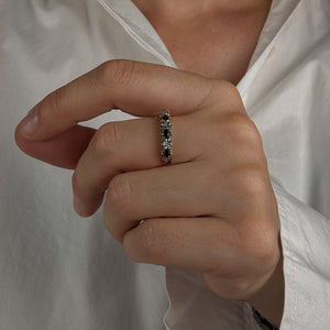 Vintage Sapphire and Diamond Ring