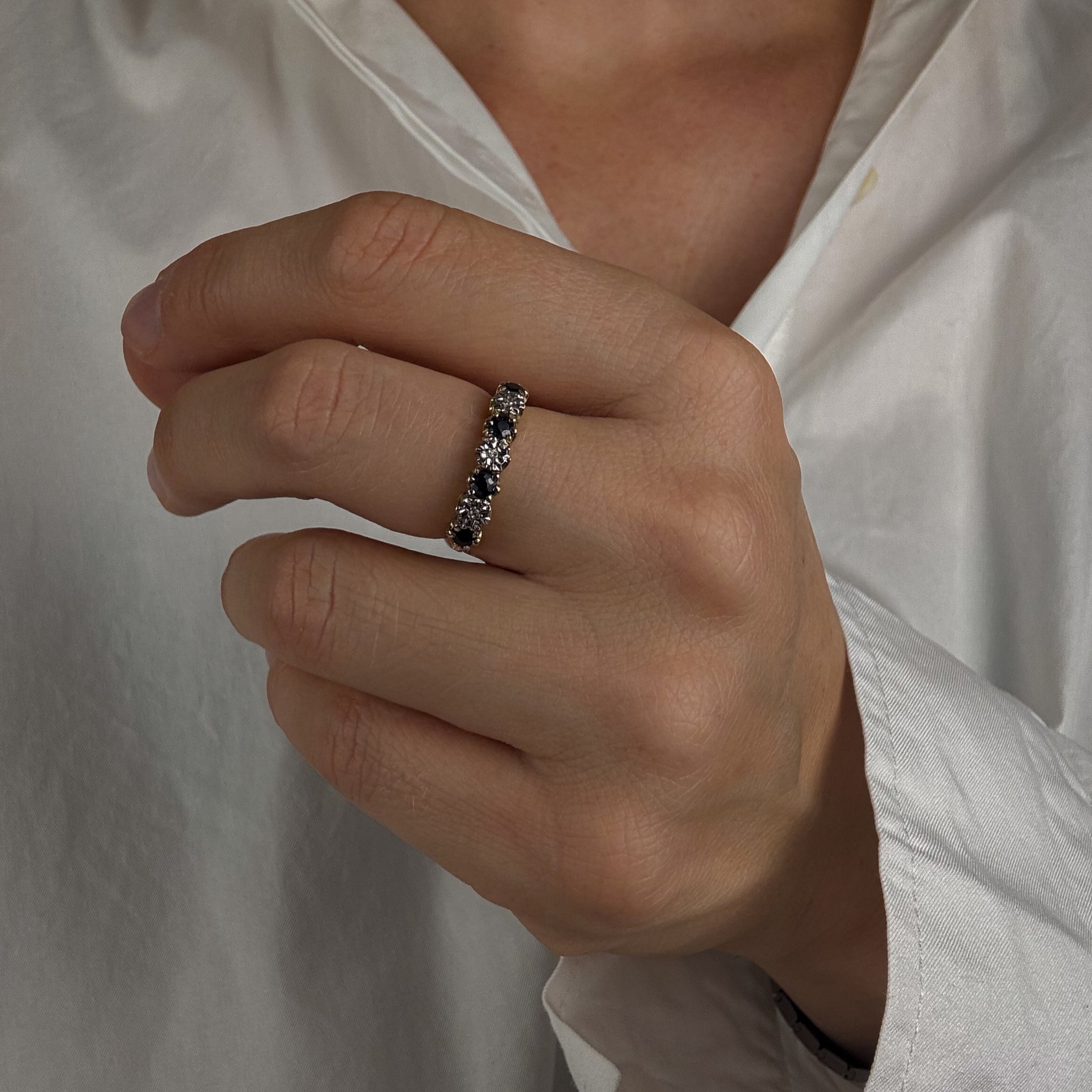 Vintage Sapphire and Diamond Ring
