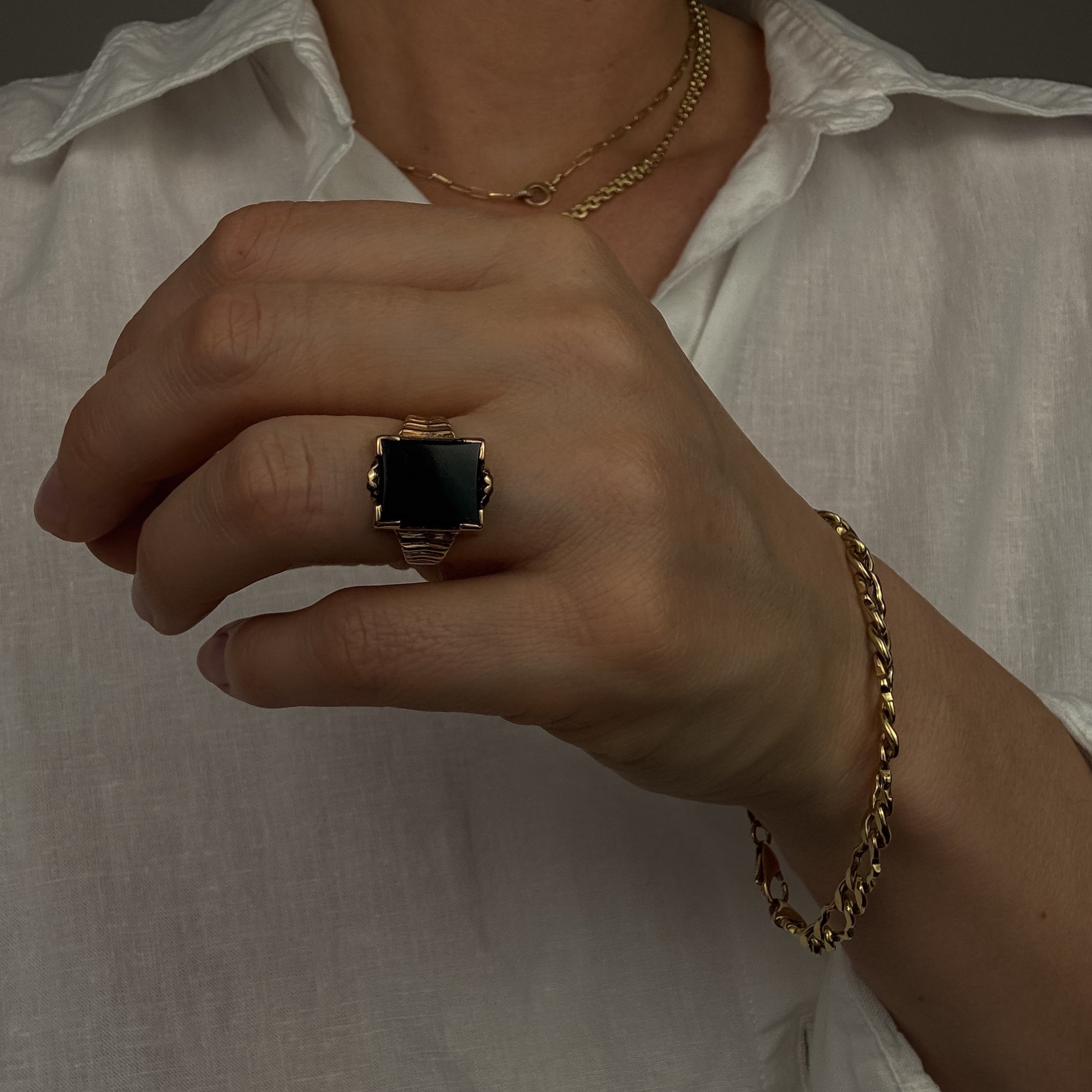 Bloodstone Signet Ring