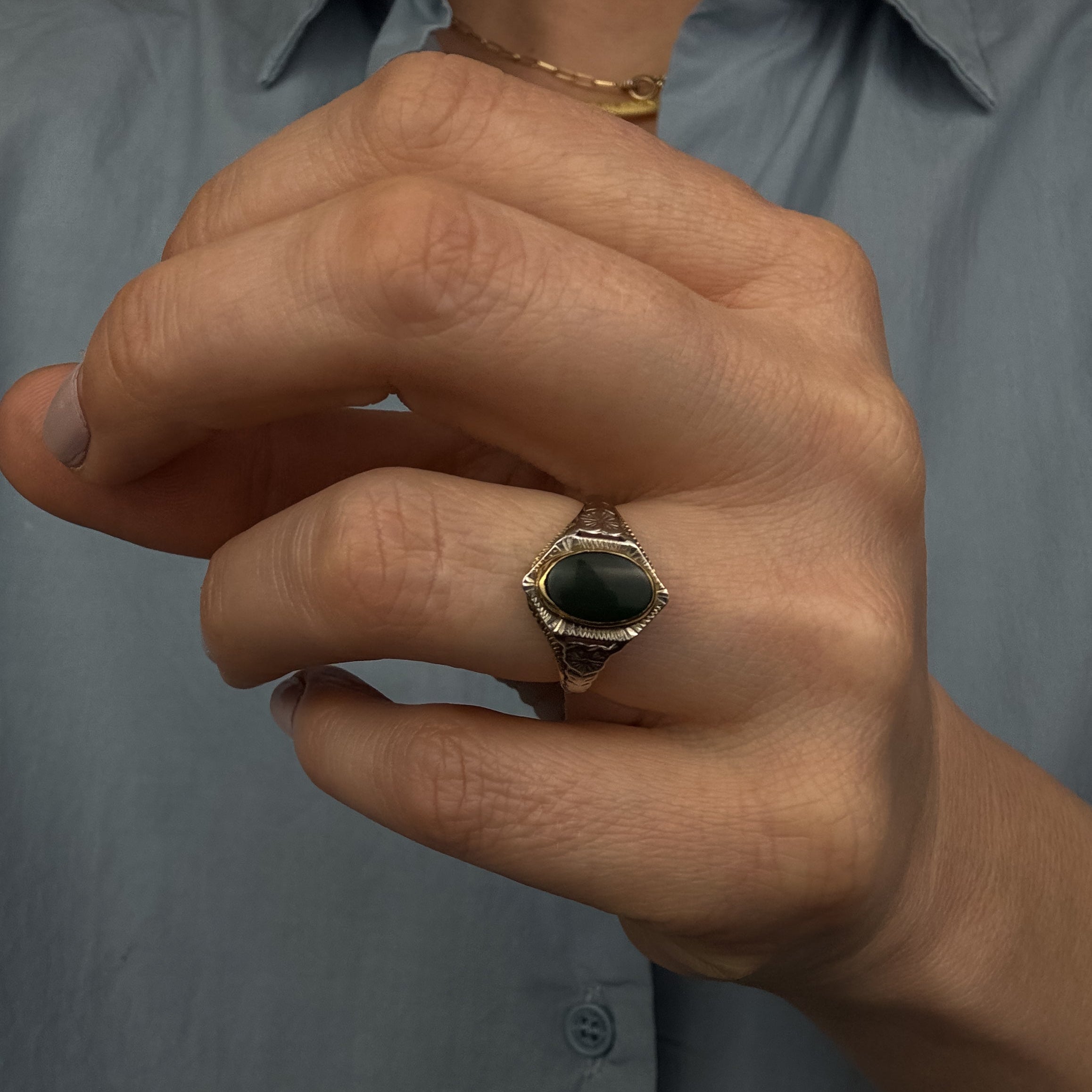 Antique Bloodstone Ring