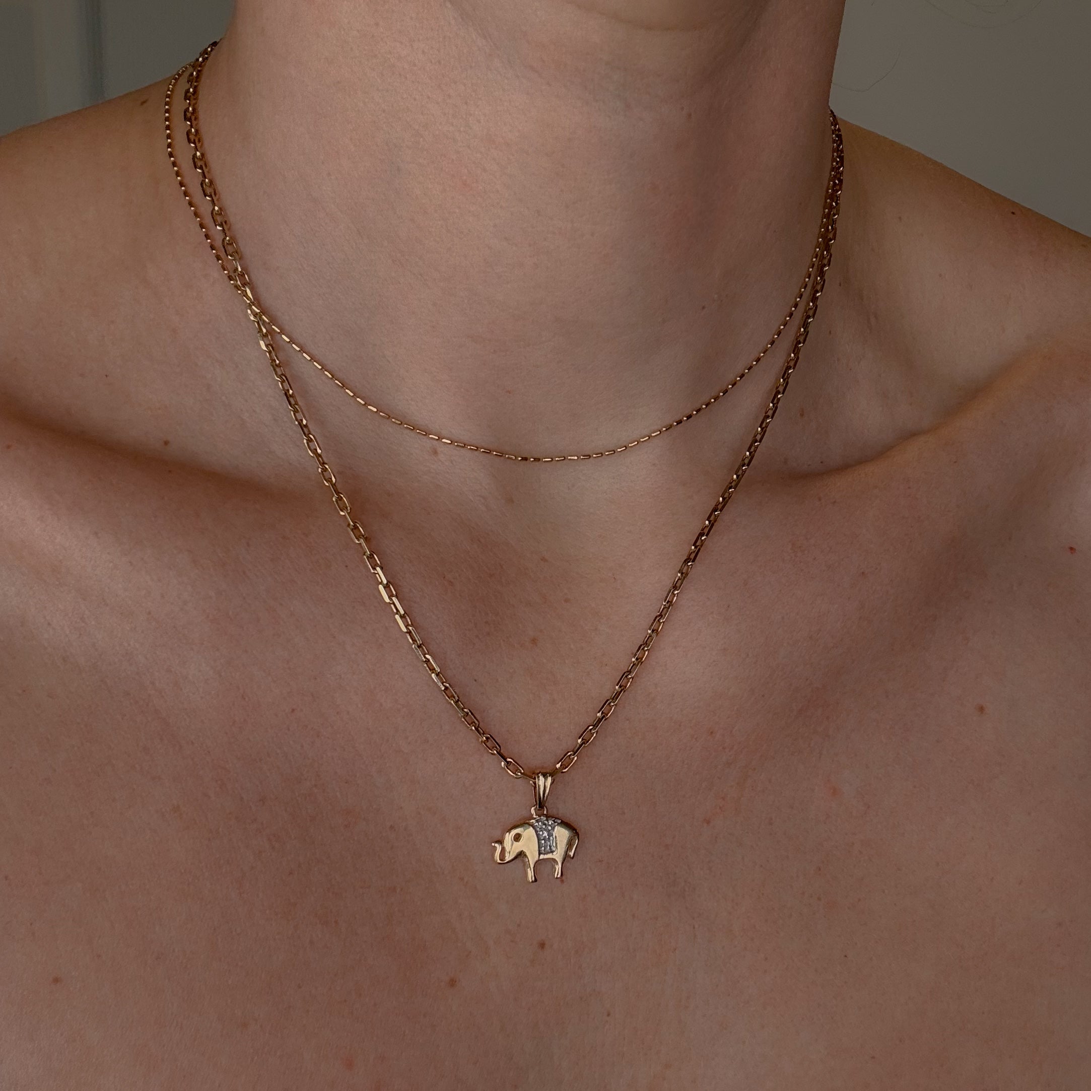 Diamond Elephant Charm