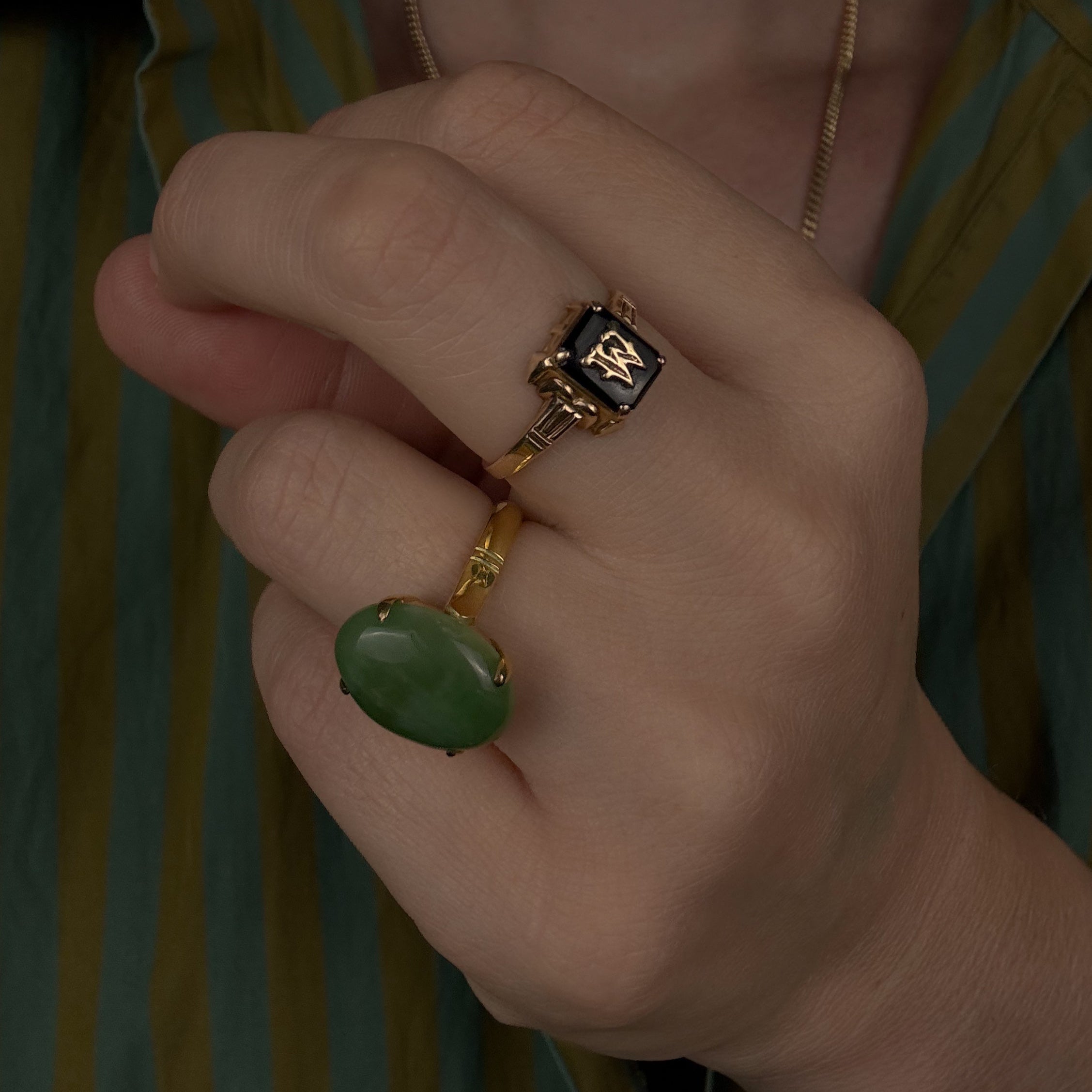 'W' Signet Ring