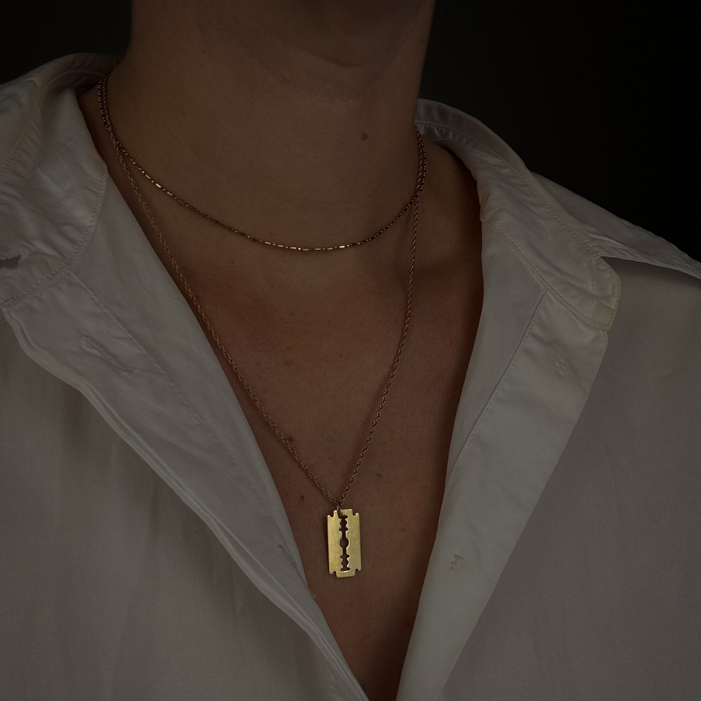 Razor Blade Charm