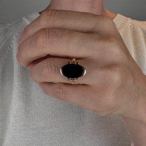 Oval Onyx Ring