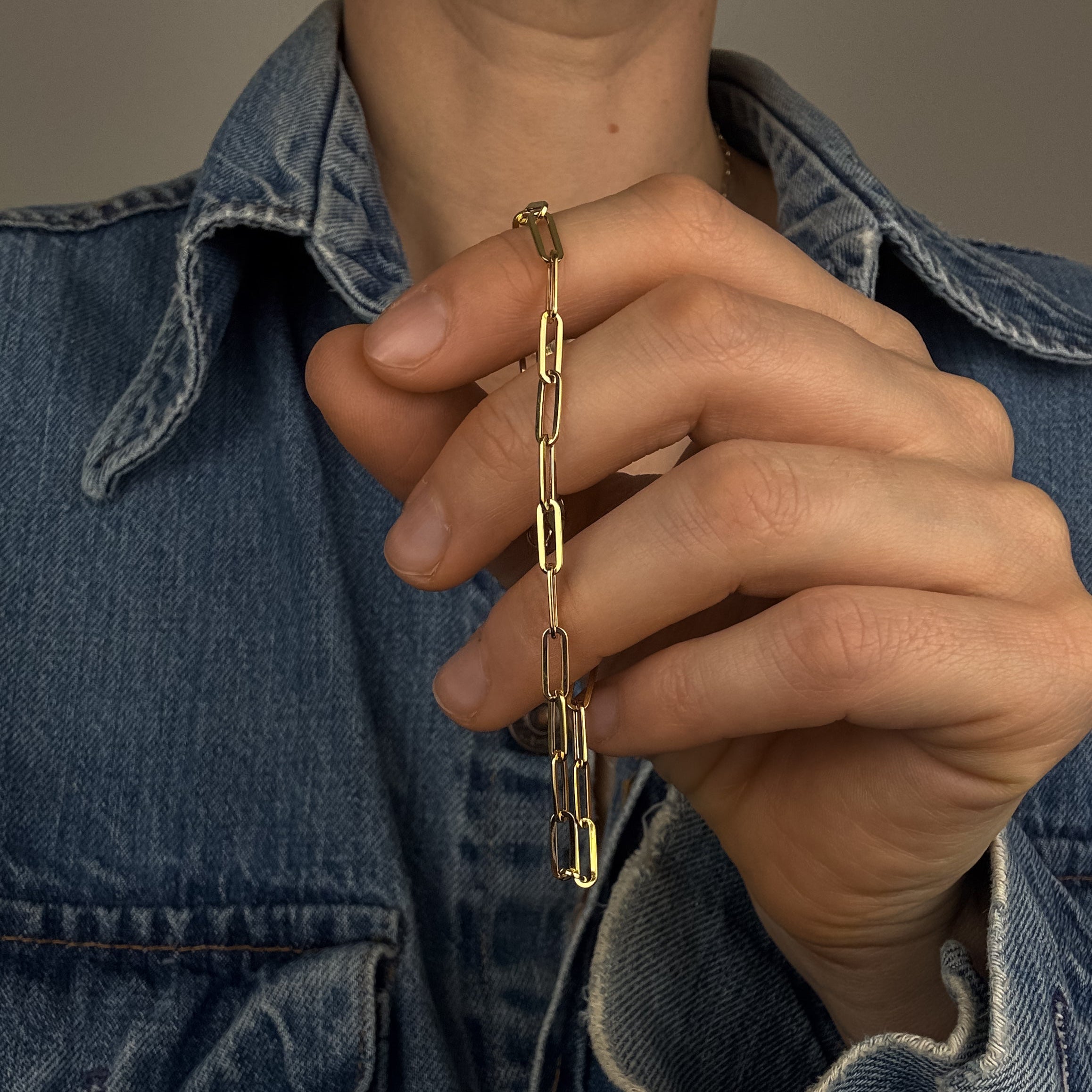 7.25" Paperclip Bracelet
