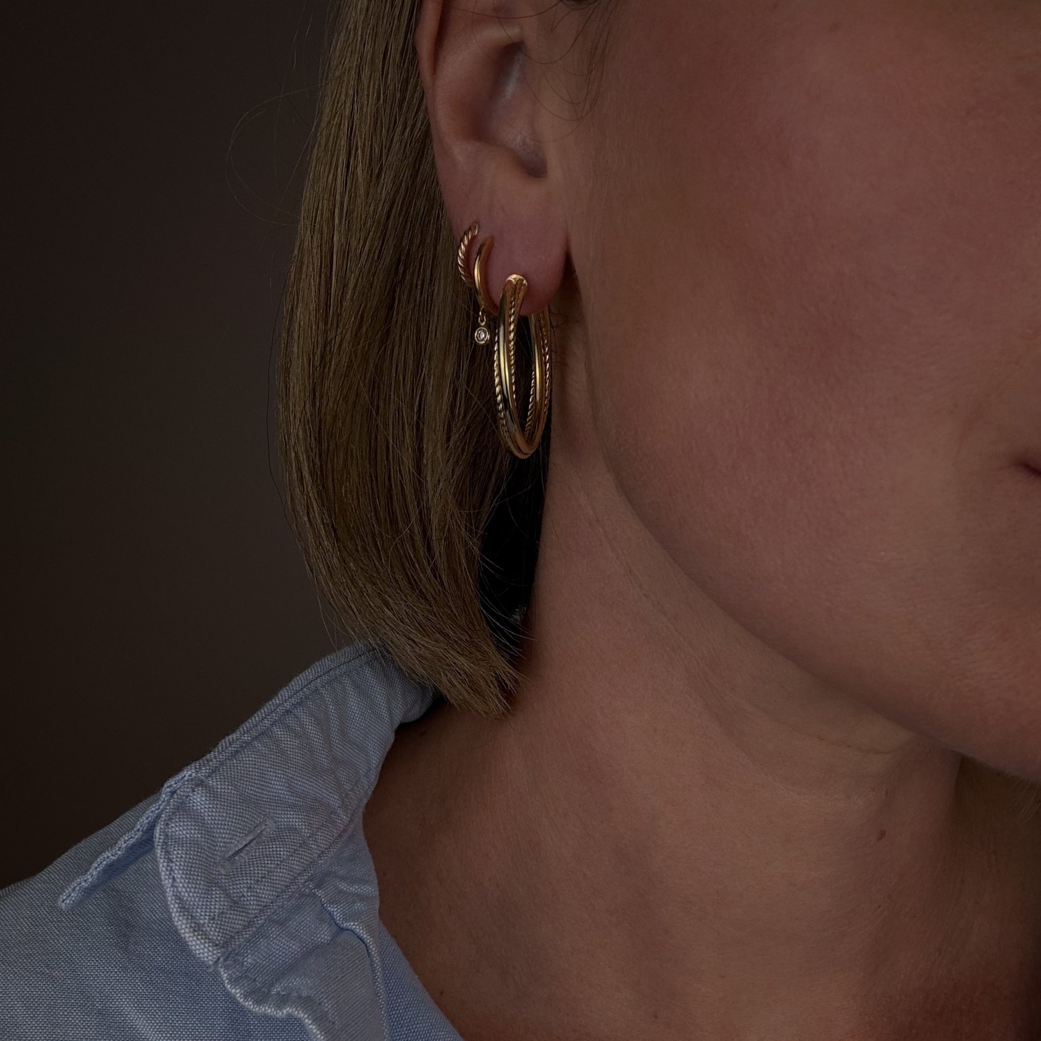33.5 Rope Twist Hoops