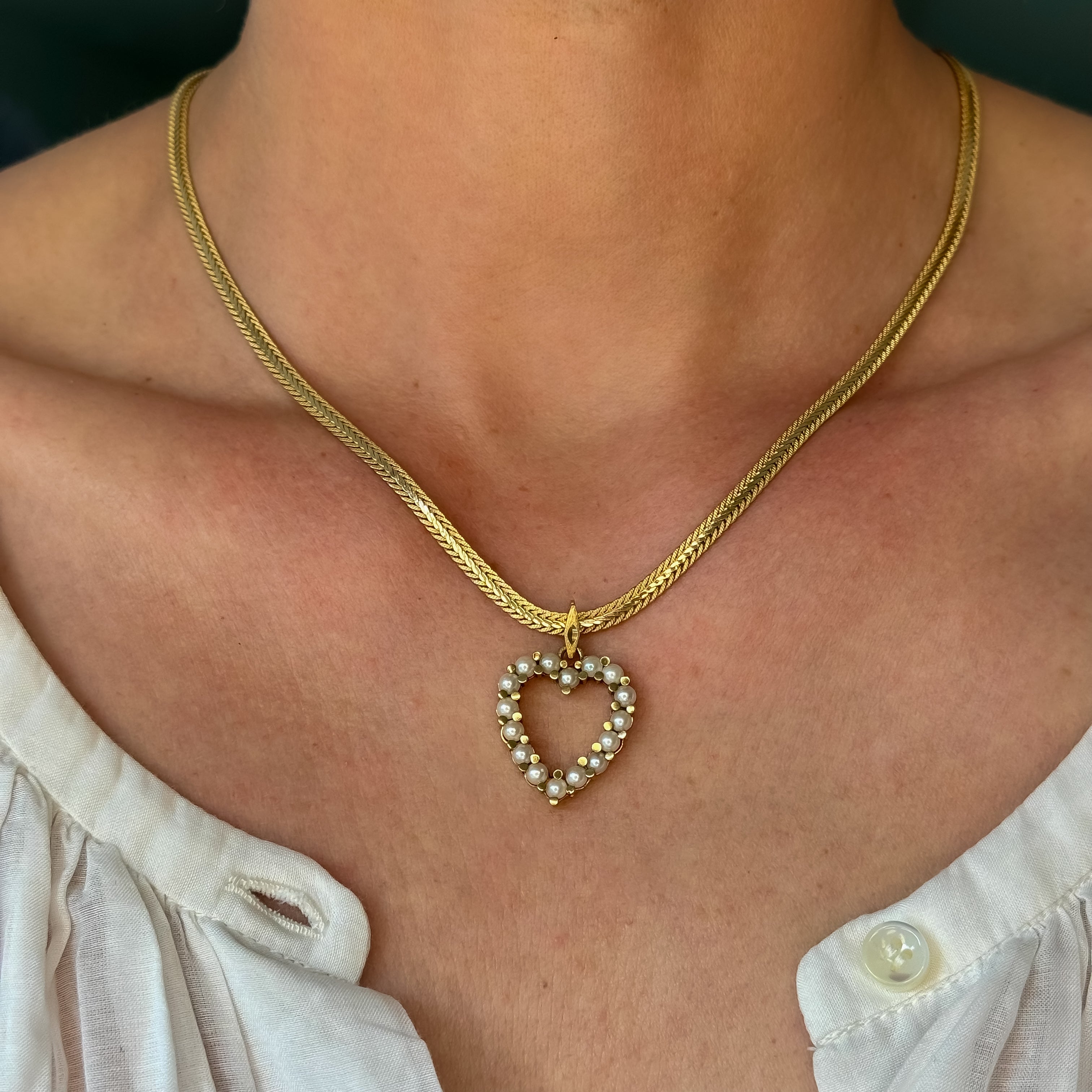 Pearl Heart Pendant