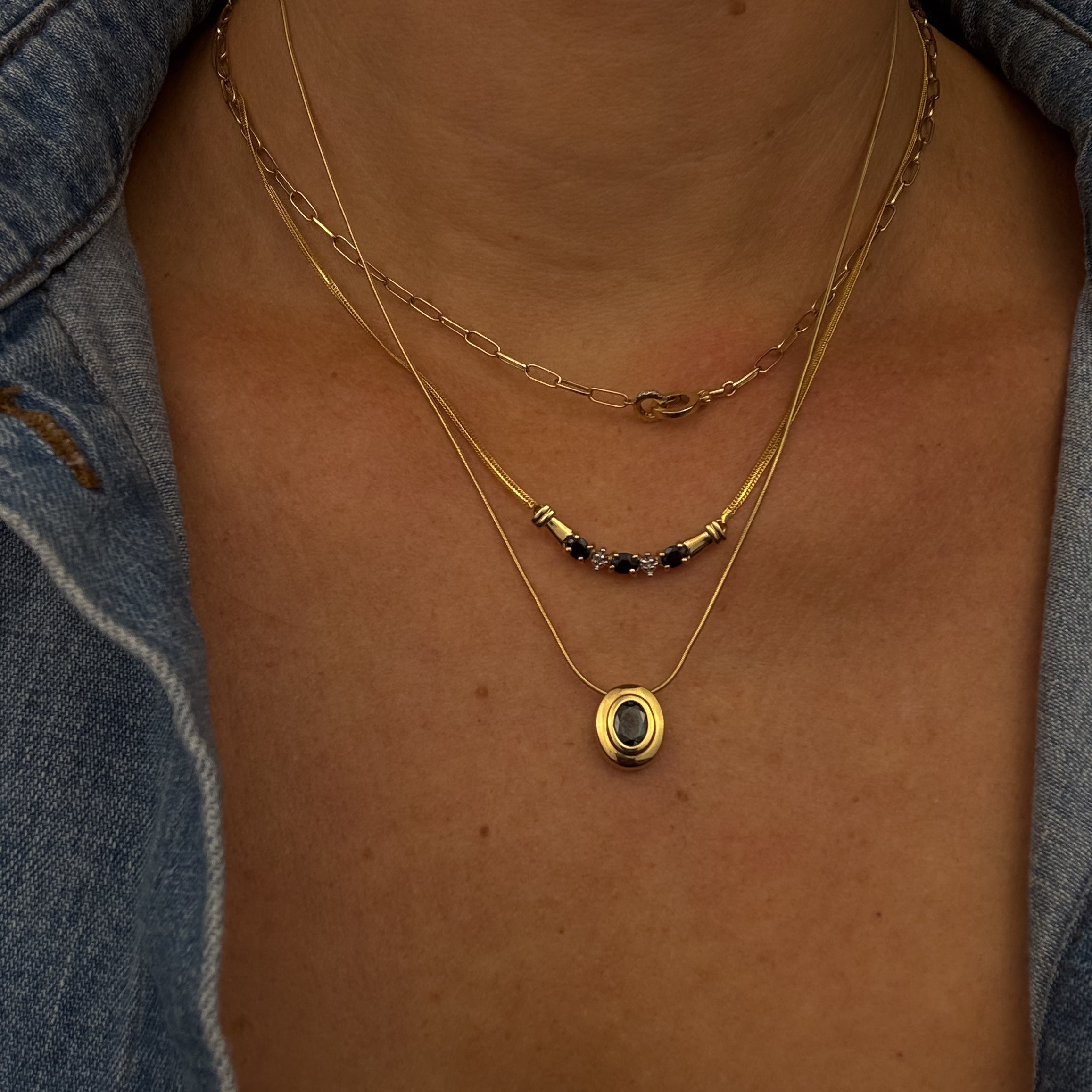 18" Sapphire Necklace
