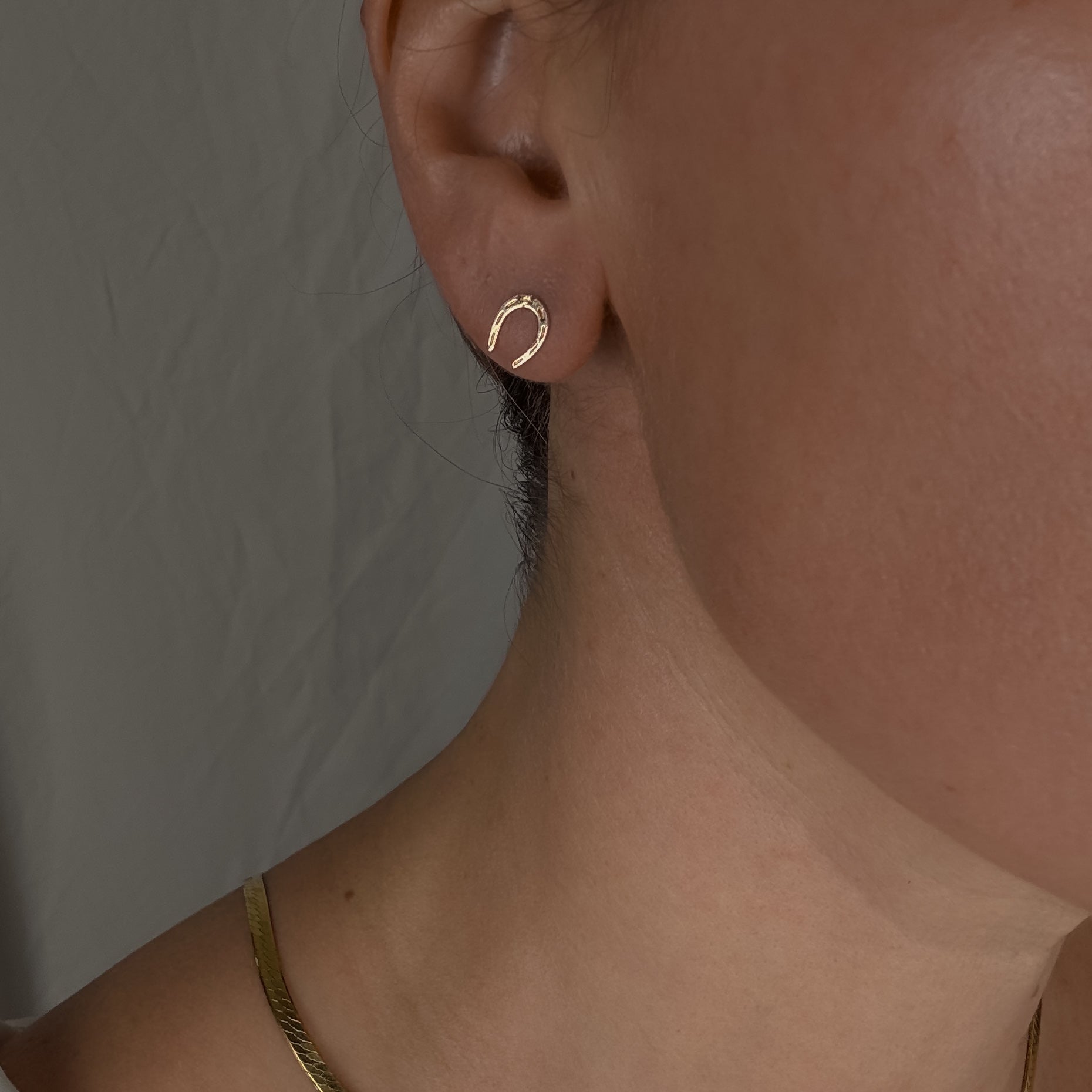 Horseshoe Stud Earrings