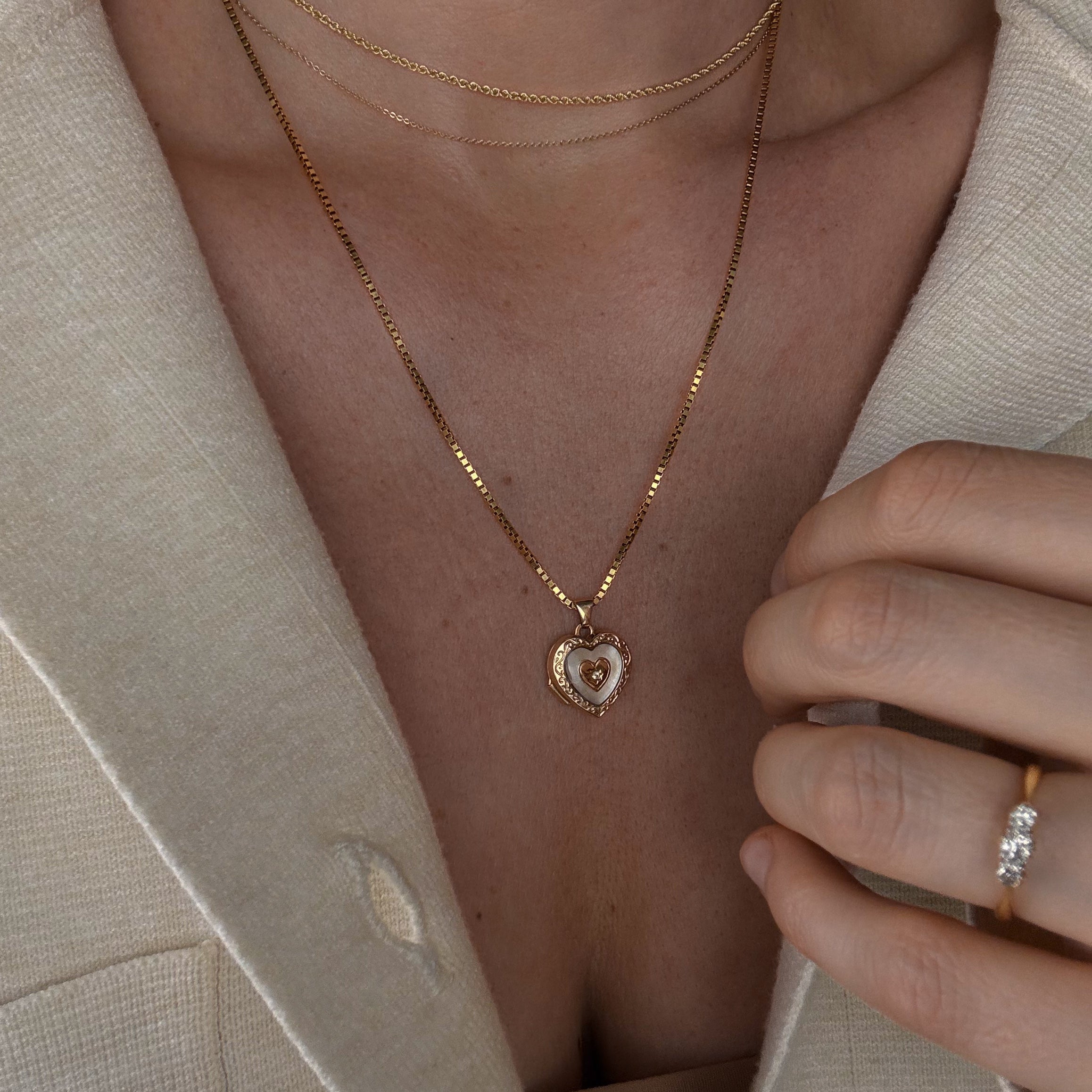 Mother of Pearl Locket