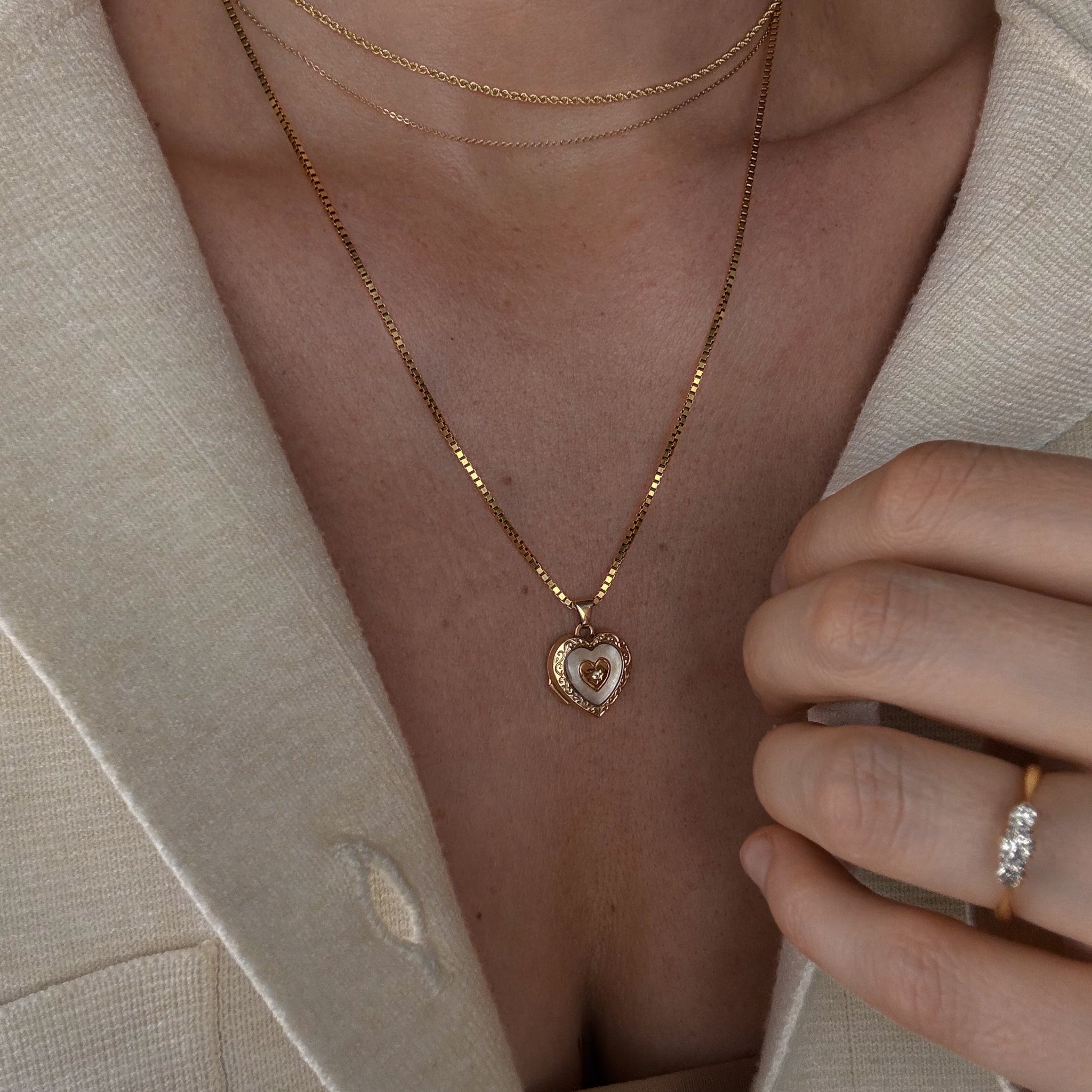 Mother of Pearl Locket