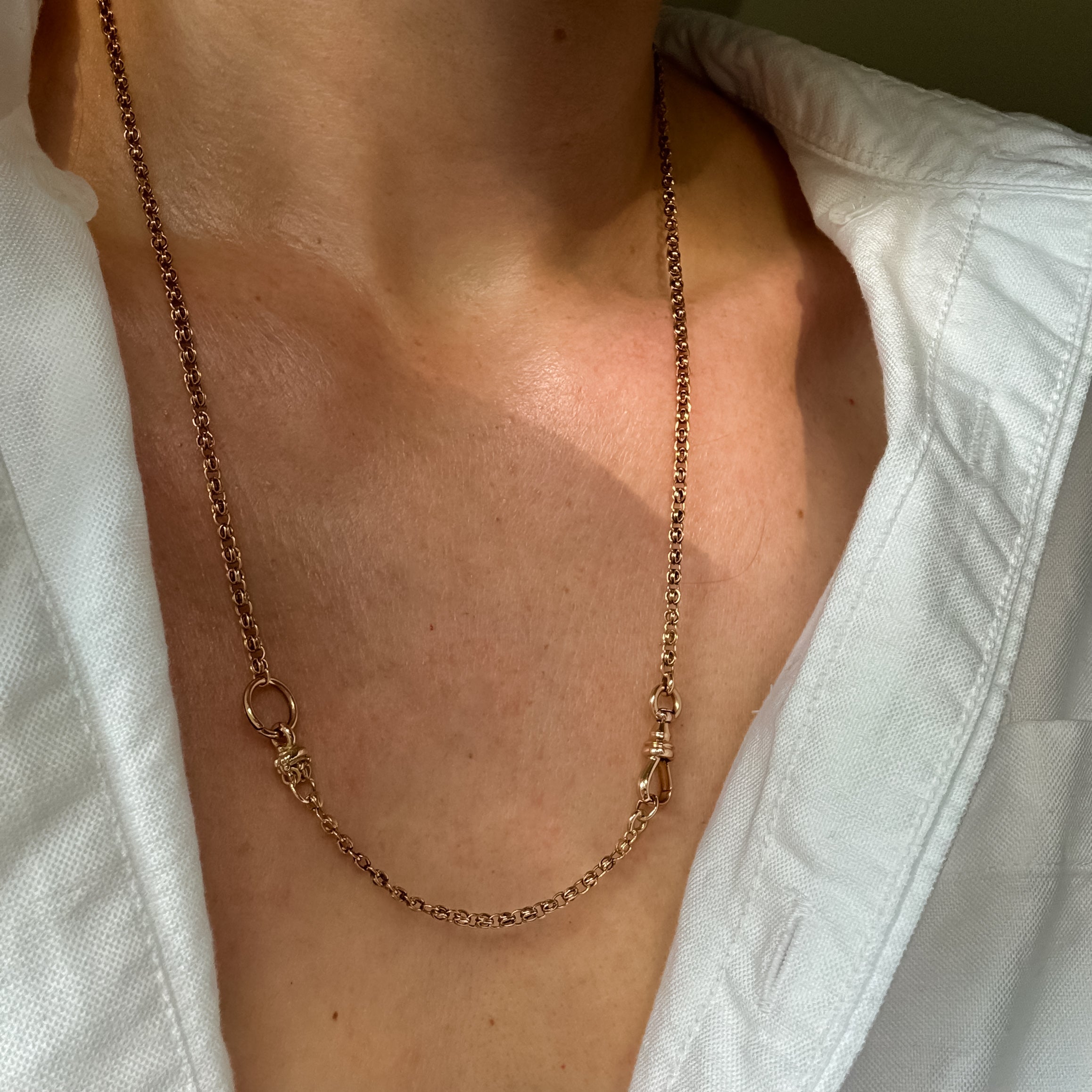 Antique Modified Belcher Chain Necklace