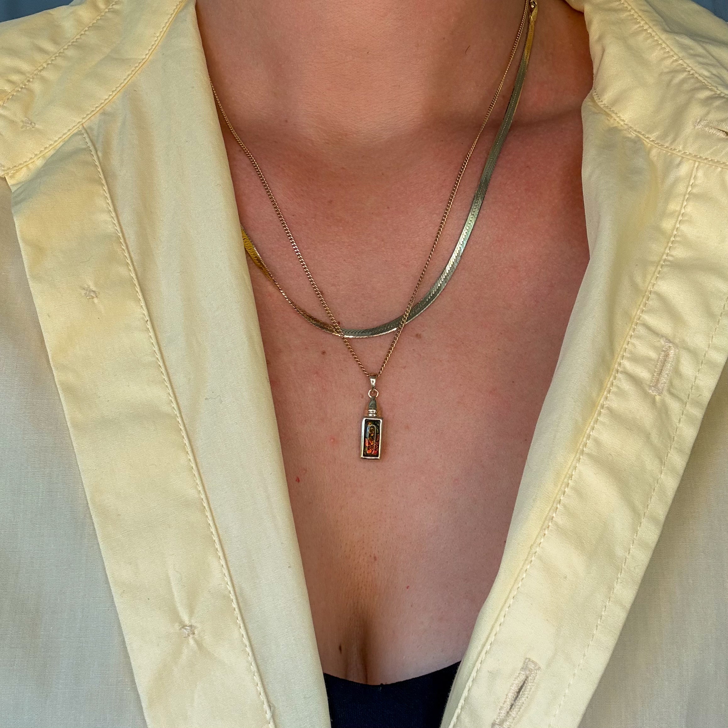 Gold Lantern Pendant