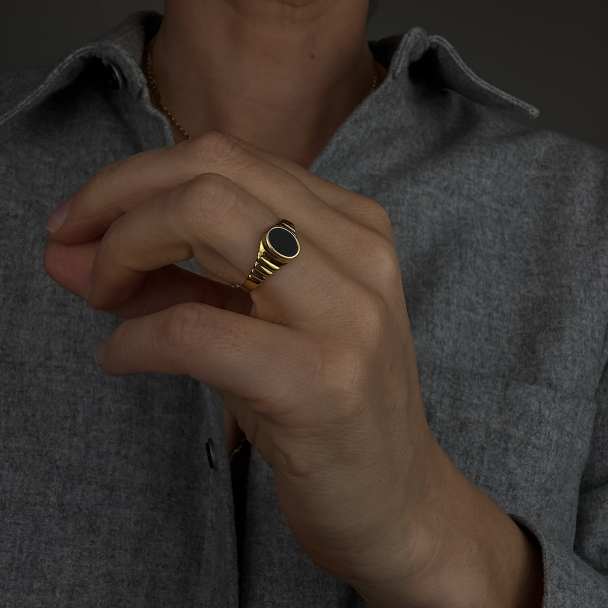 Onyx Signet Ring
