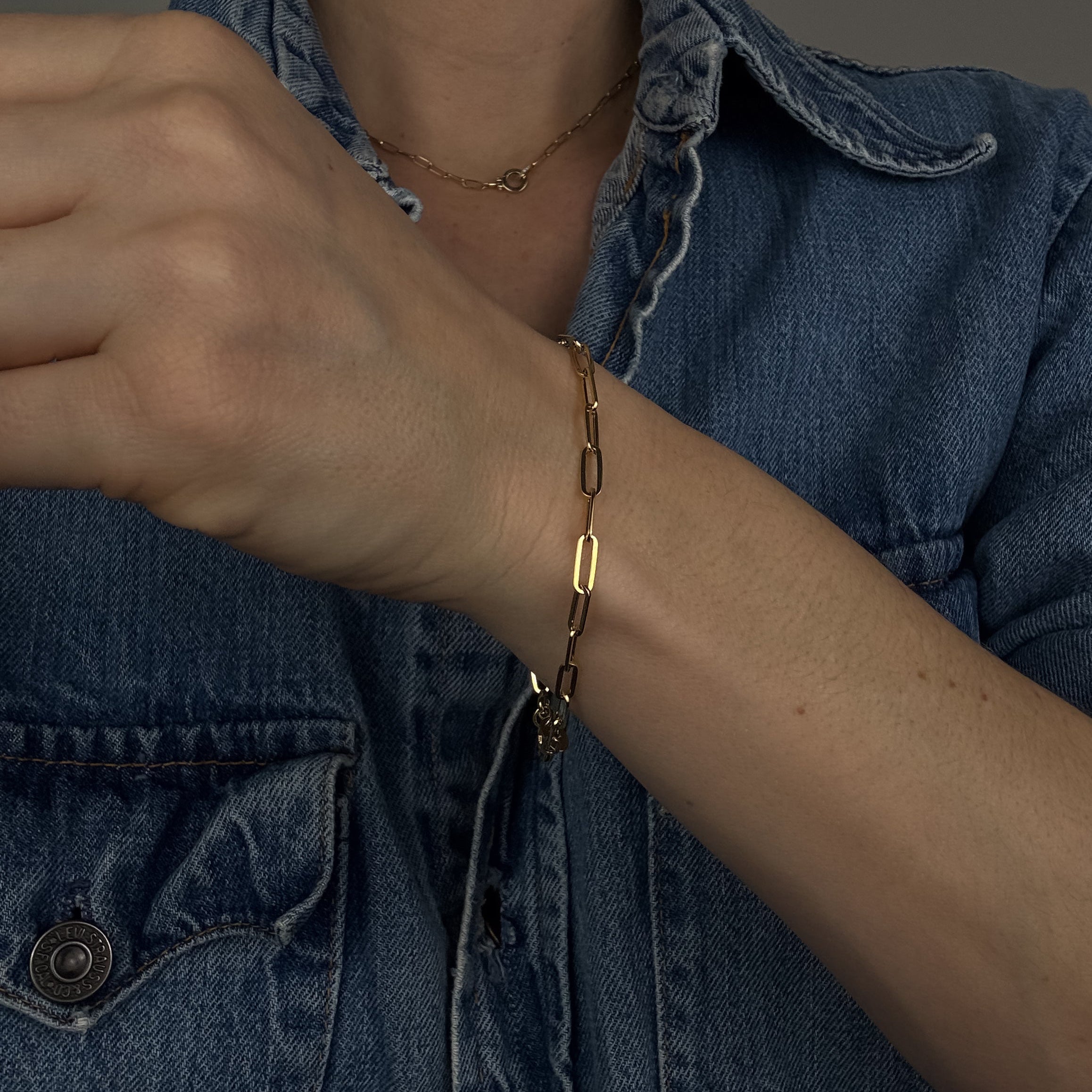 7.25" Paperclip Bracelet
