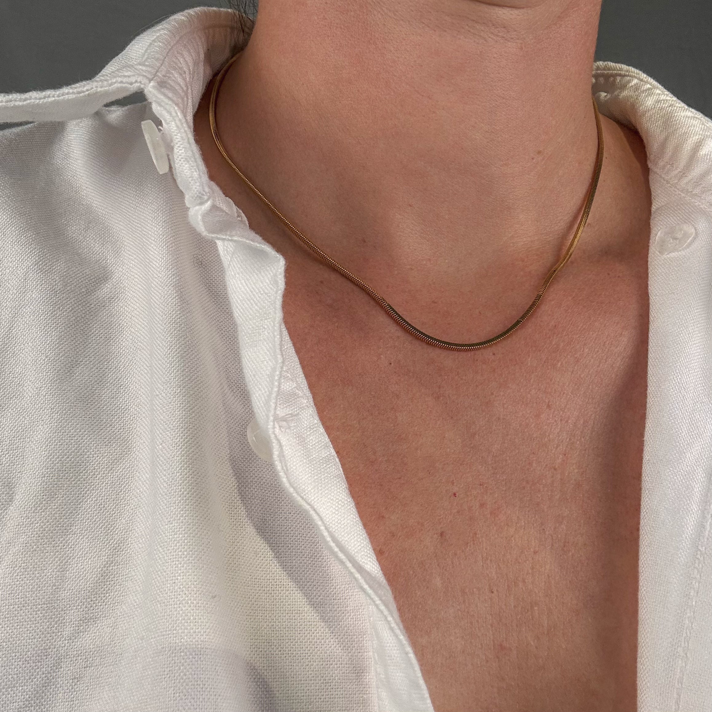 vintage 16.5" Snake Chain
