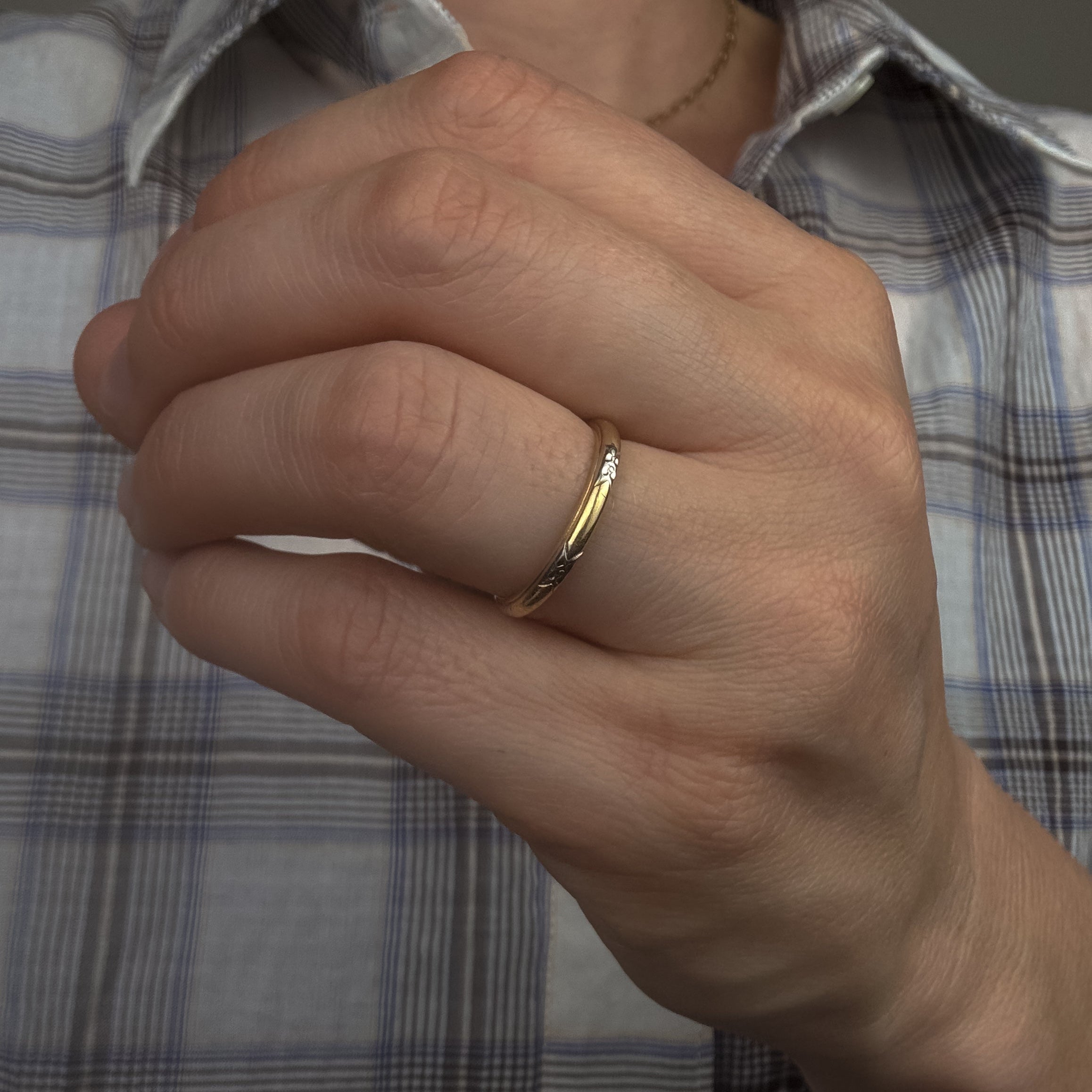 Two-toned Orange Blossom Band