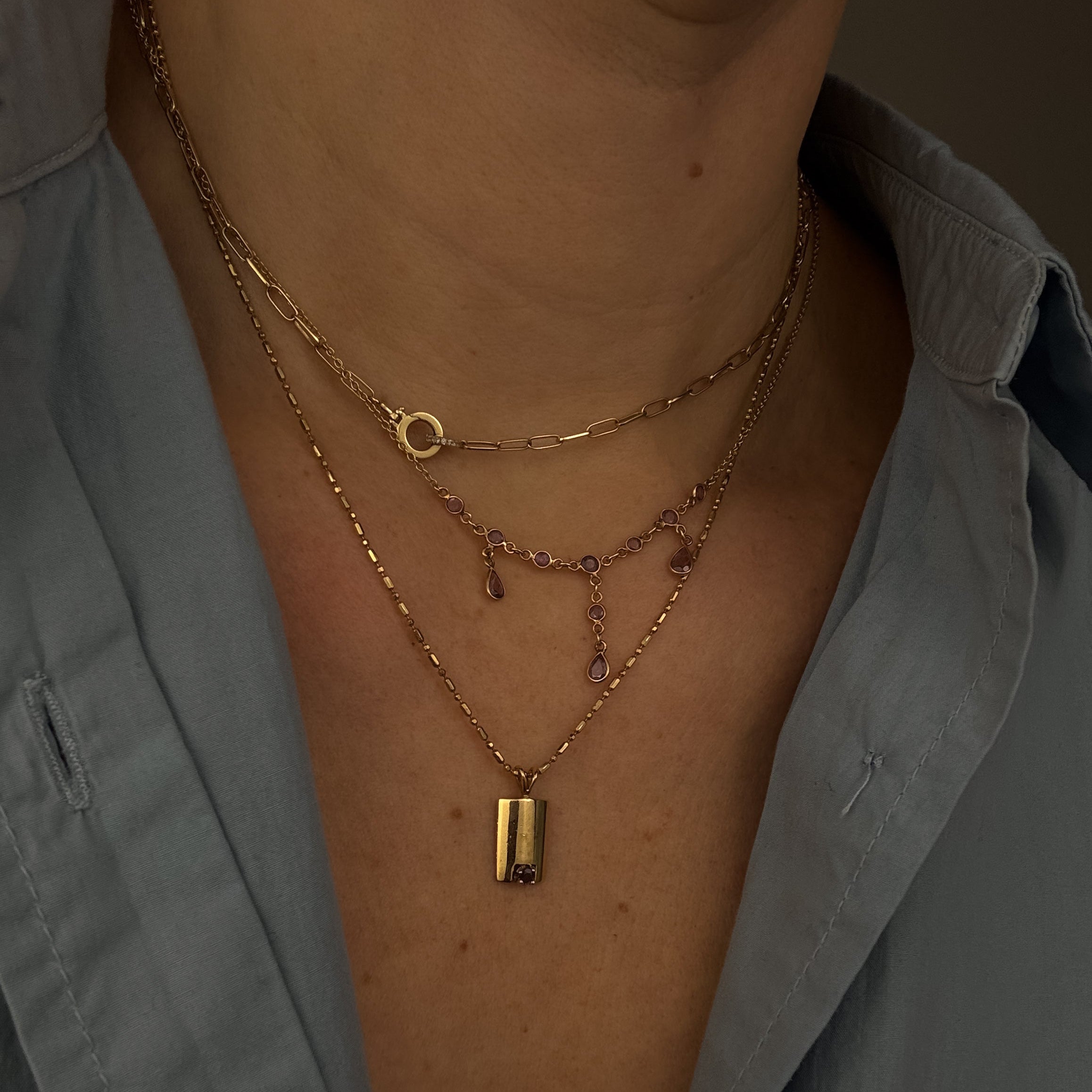 Ruby Bar Charm
