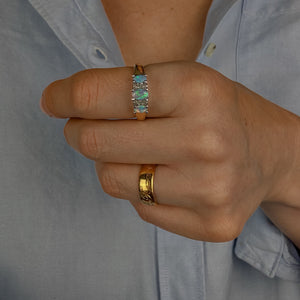 Opal Trilogy Ring