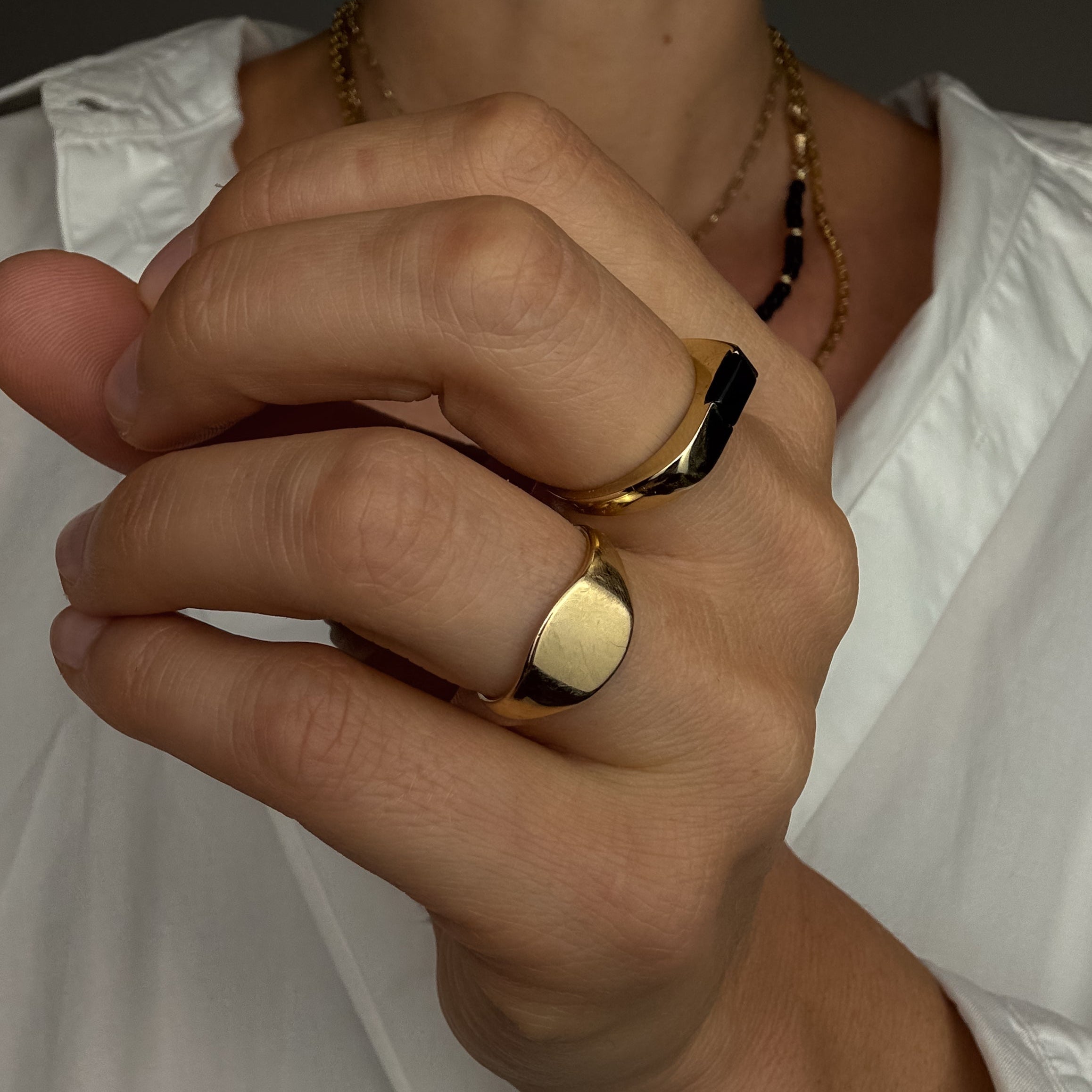 Onyx Bar Ring
