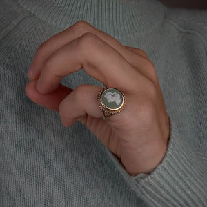 Sea foam Signet Ring