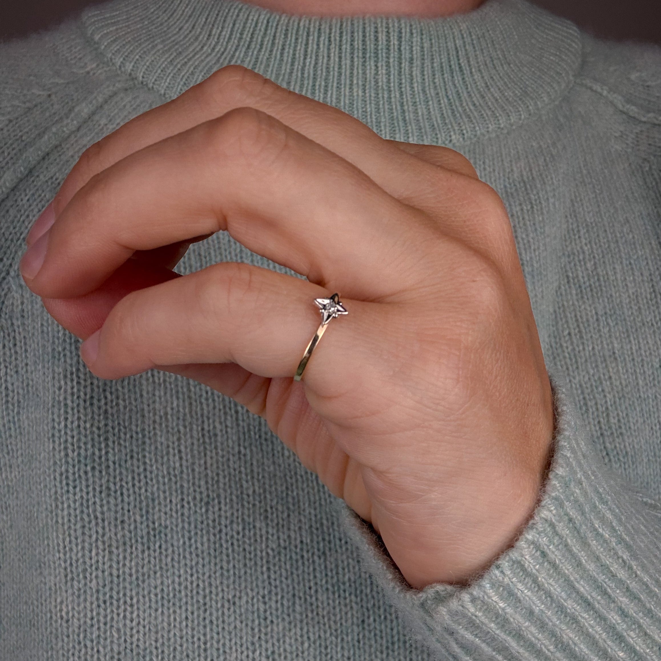 Pinky Star Ring