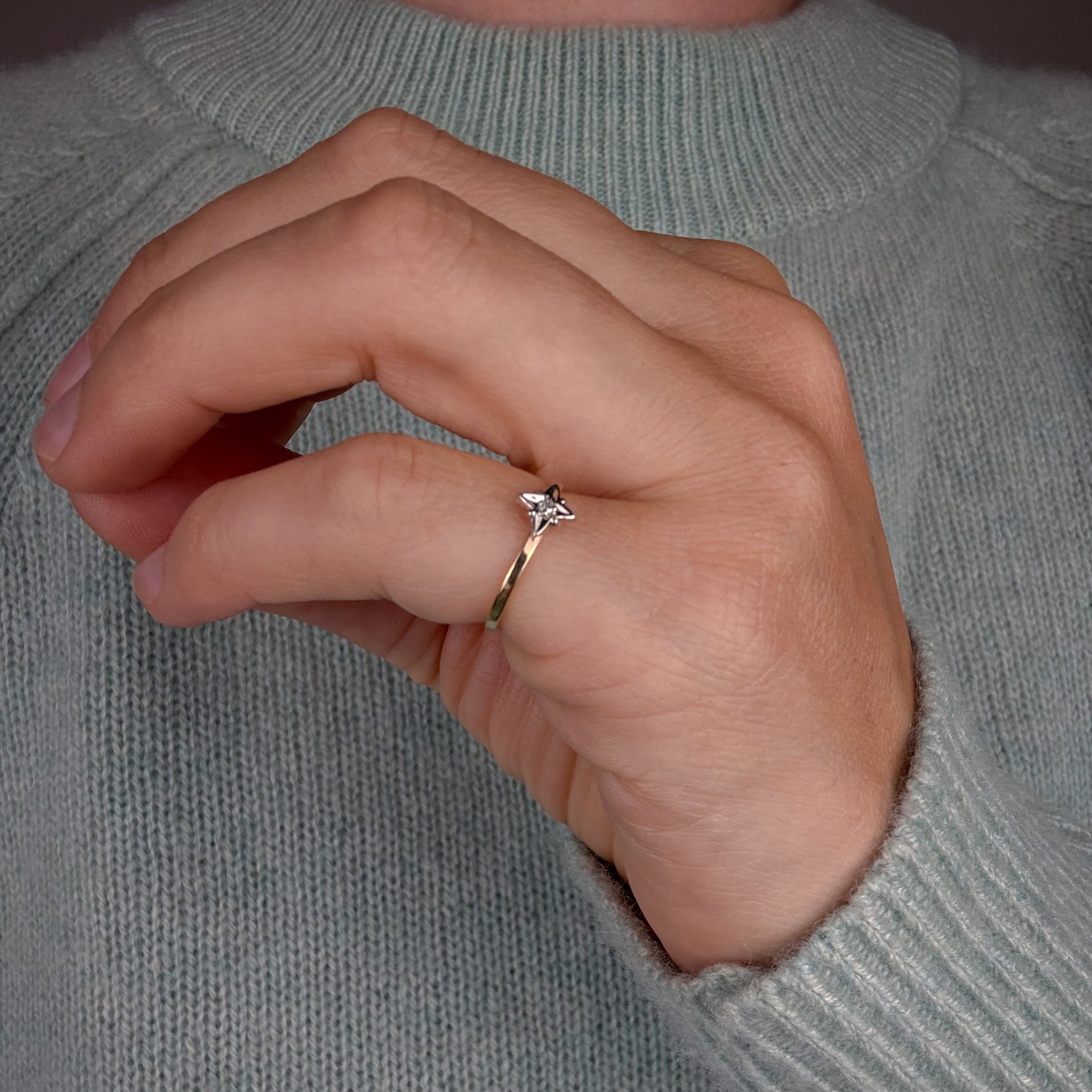 Pinky Star Ring