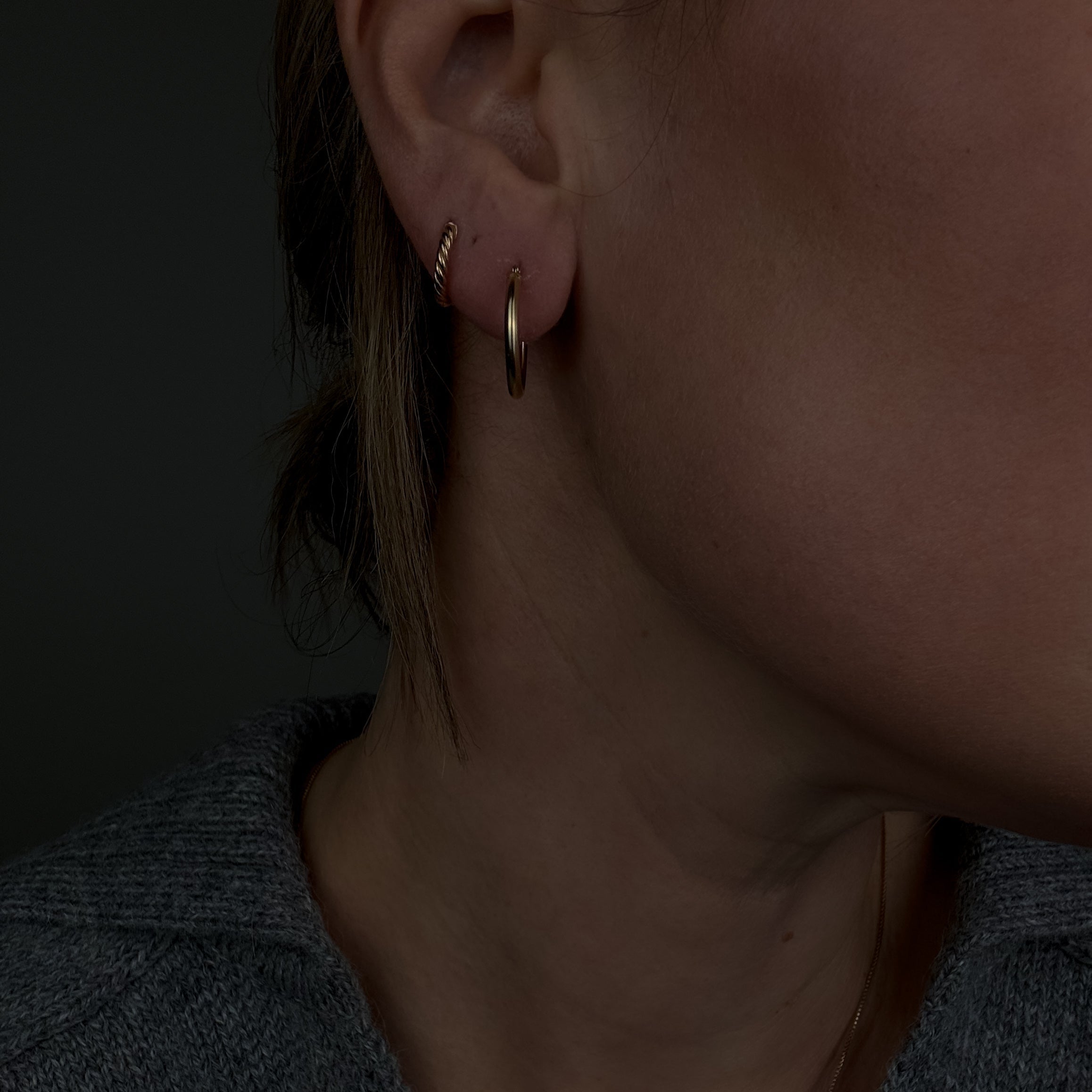17mm Classic Gold Hoops