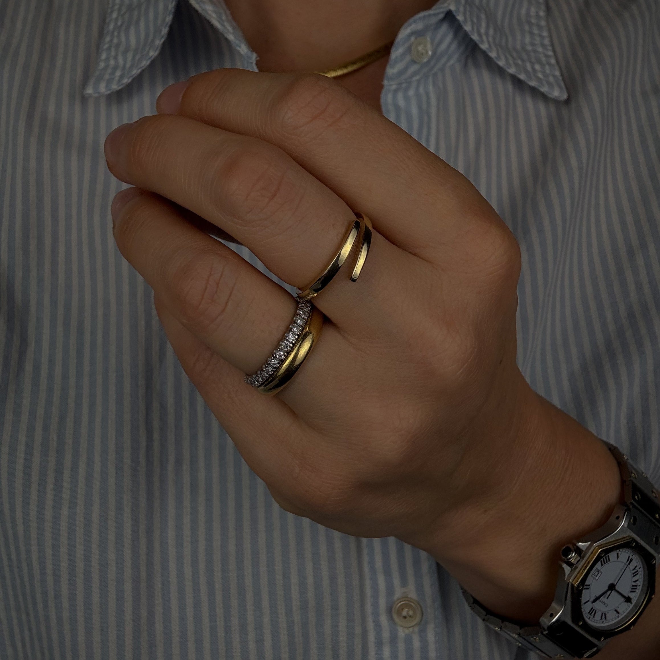 Wrap Around Gold Band