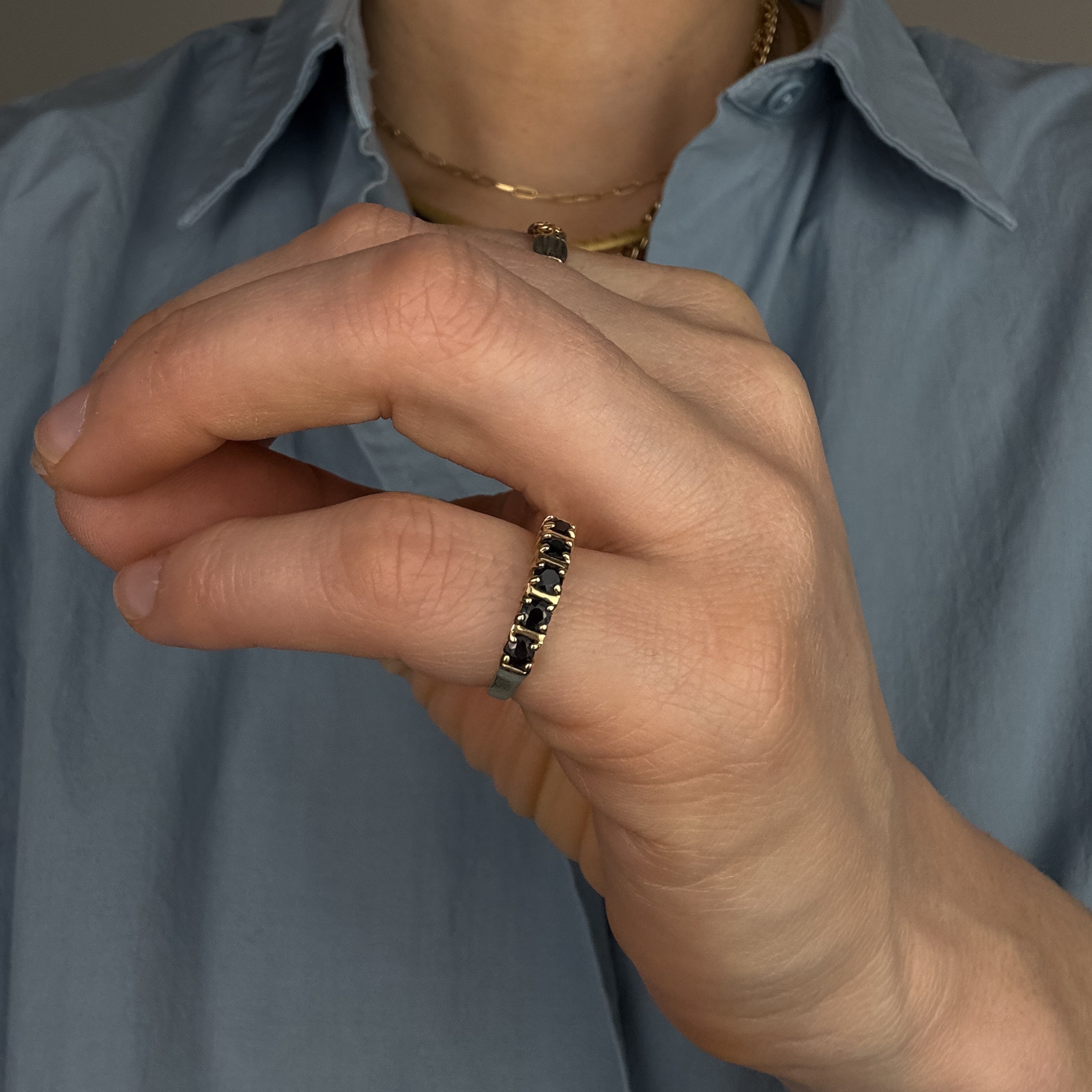 5 Sapphire Band