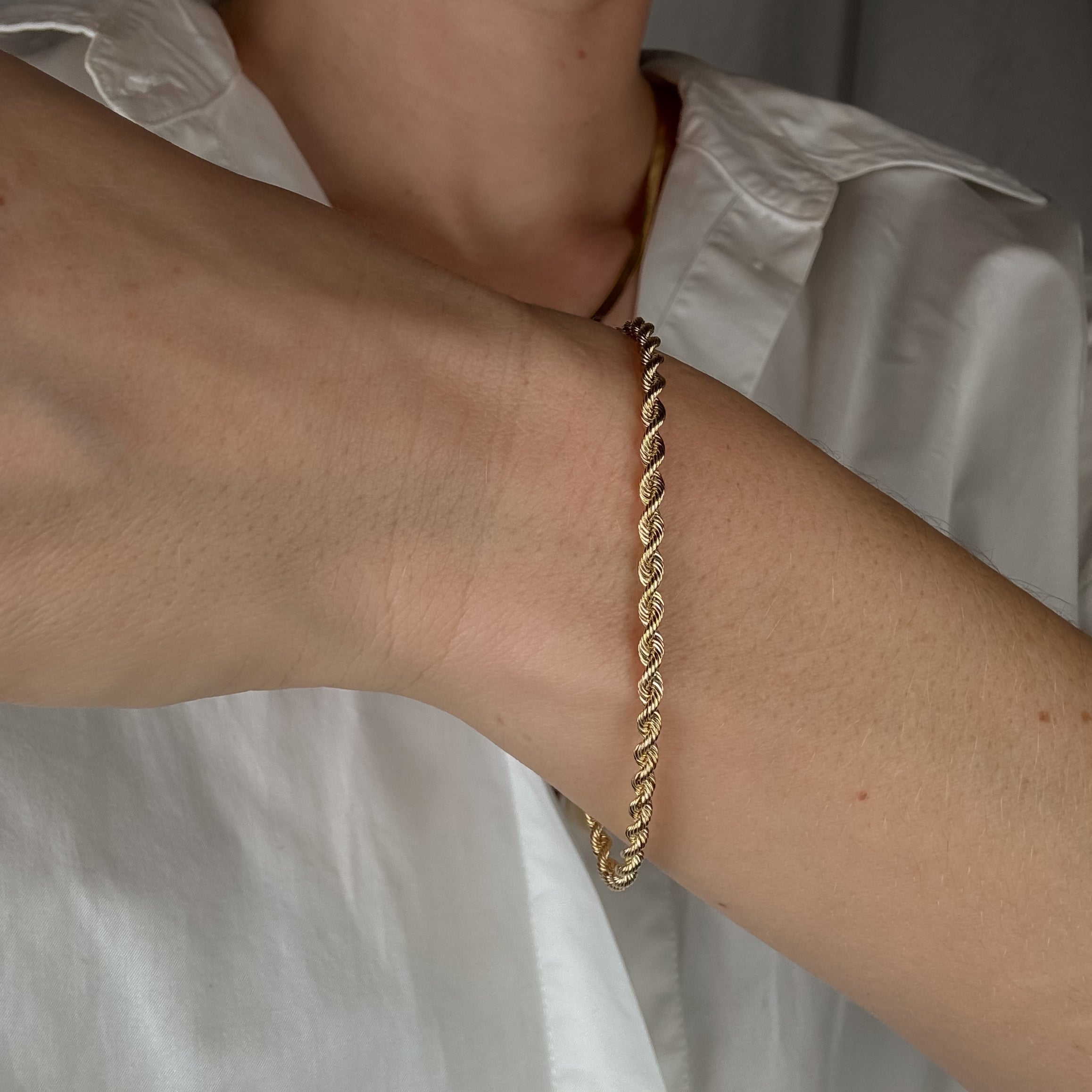 7.5" Rope Chain Bracelet