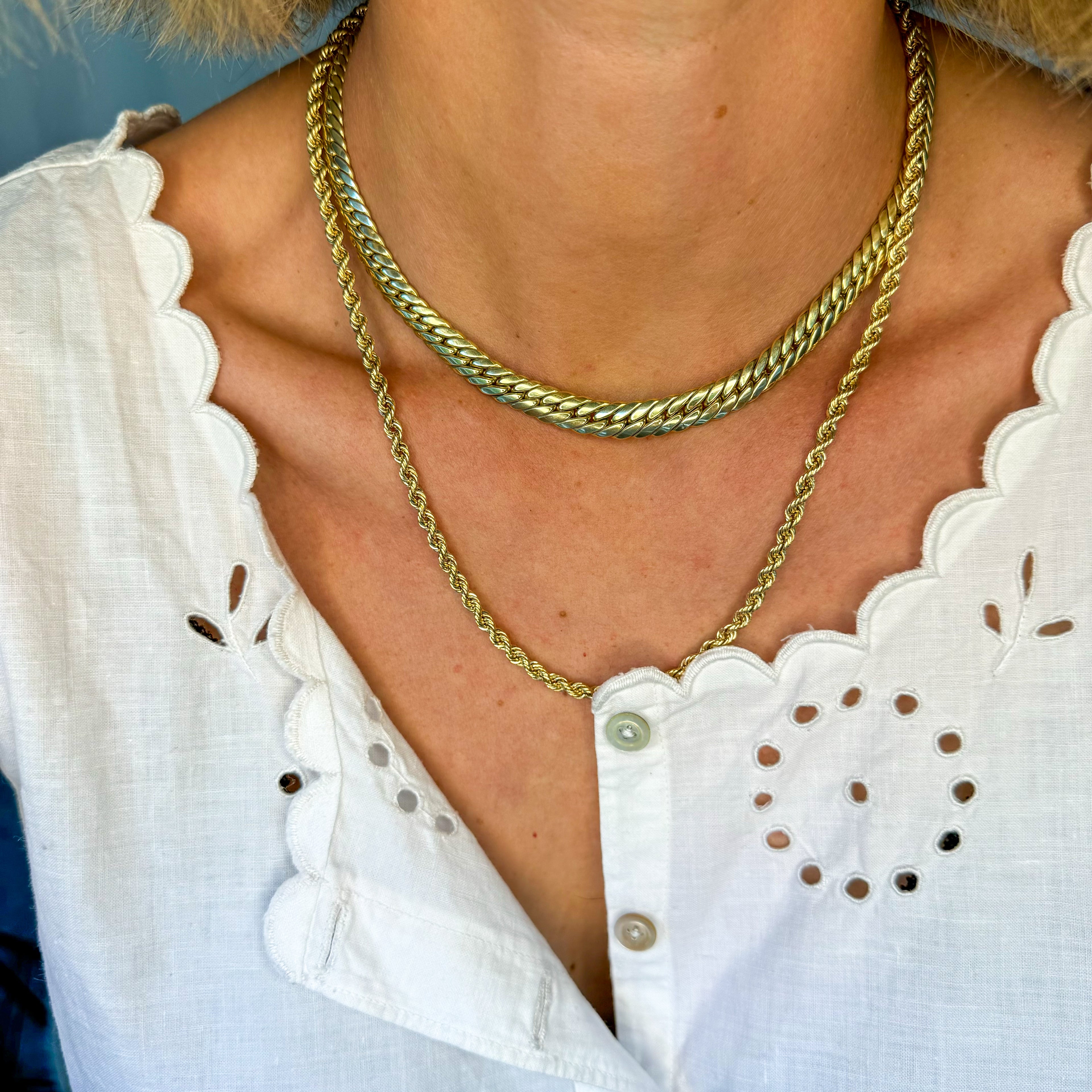16" Graduated Franco Chain Necklace