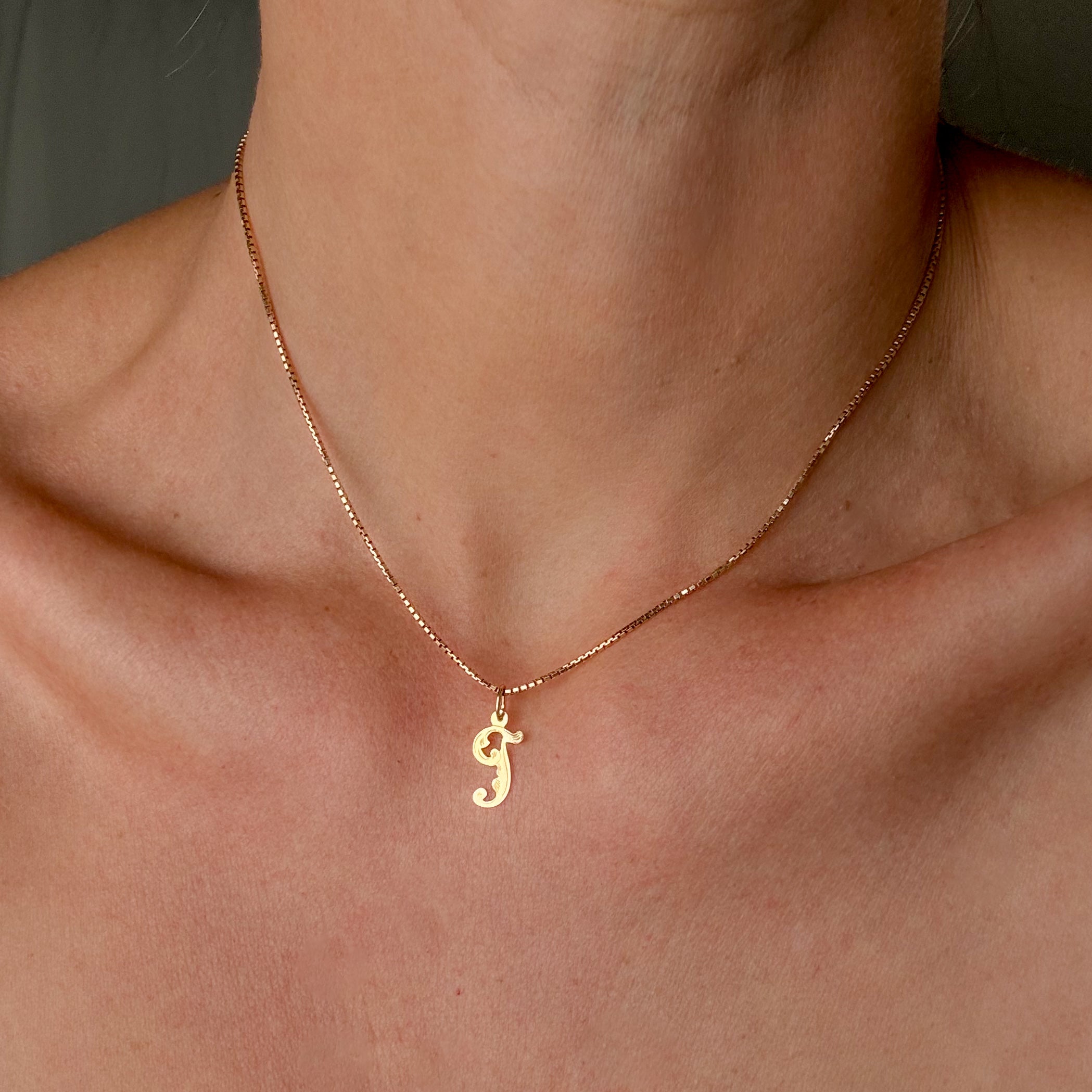 Script 'J' Charm