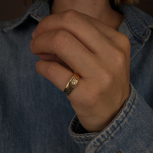 Marquise Detail Diamond Band