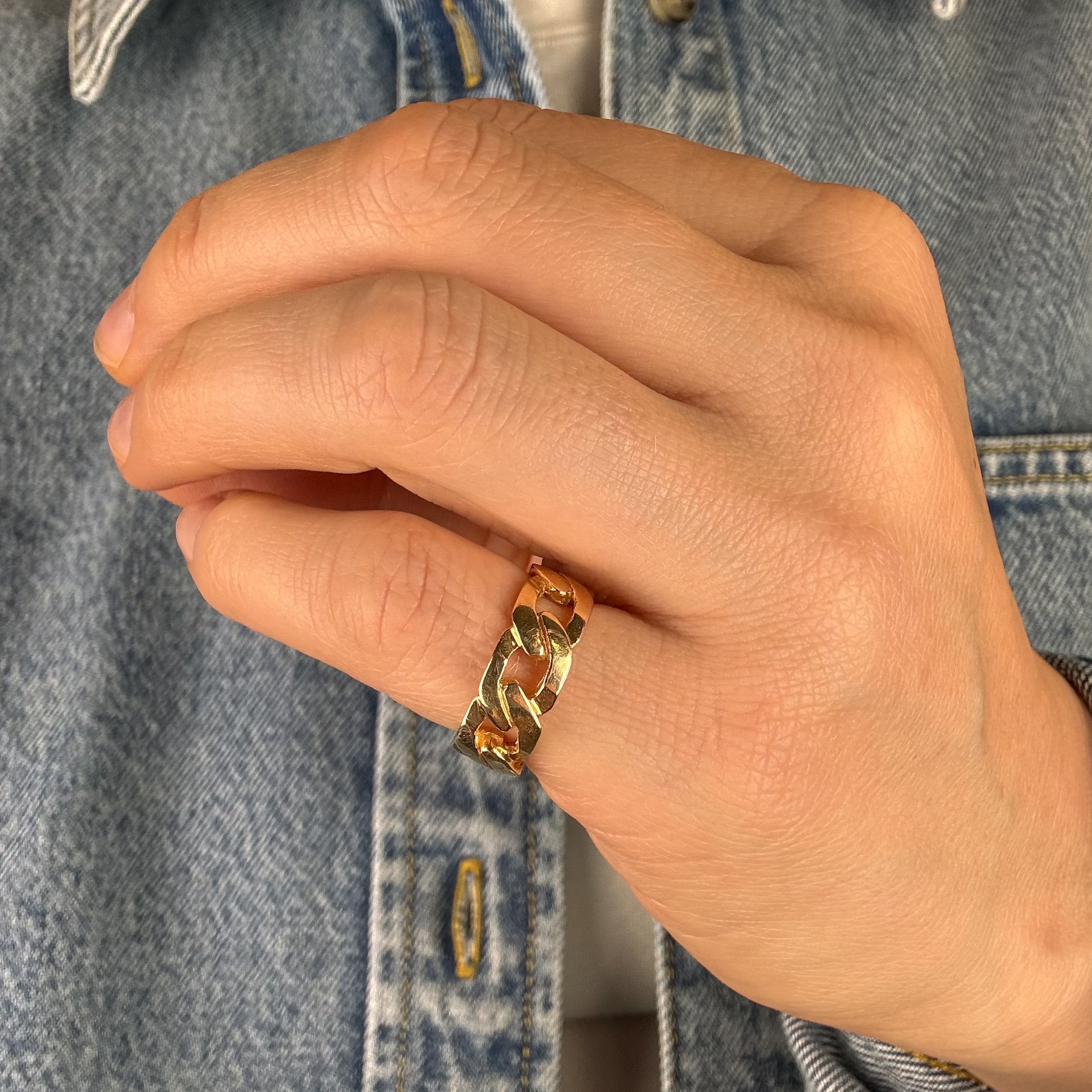 Chain Link Gold Band