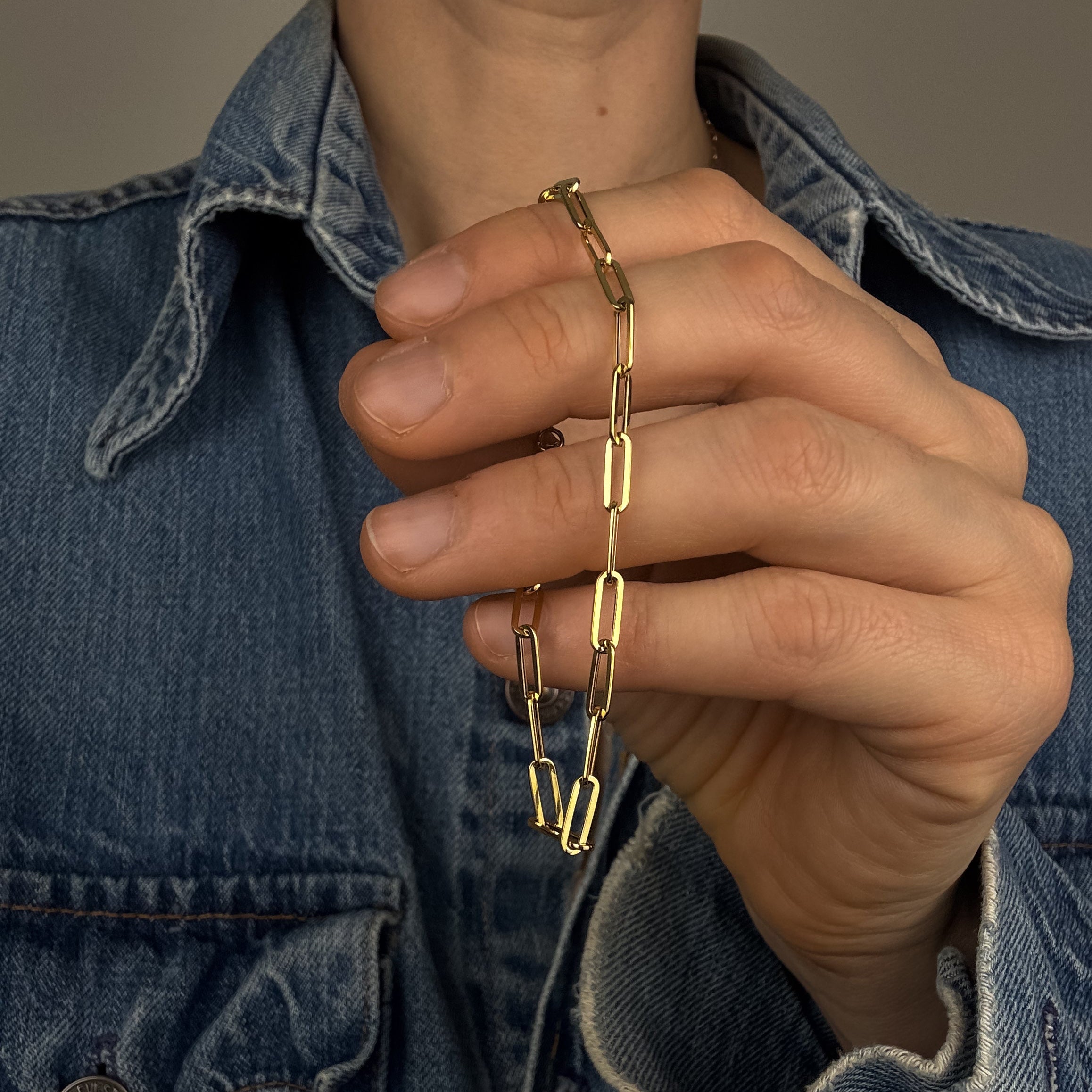 7.25" Paperclip Bracelet