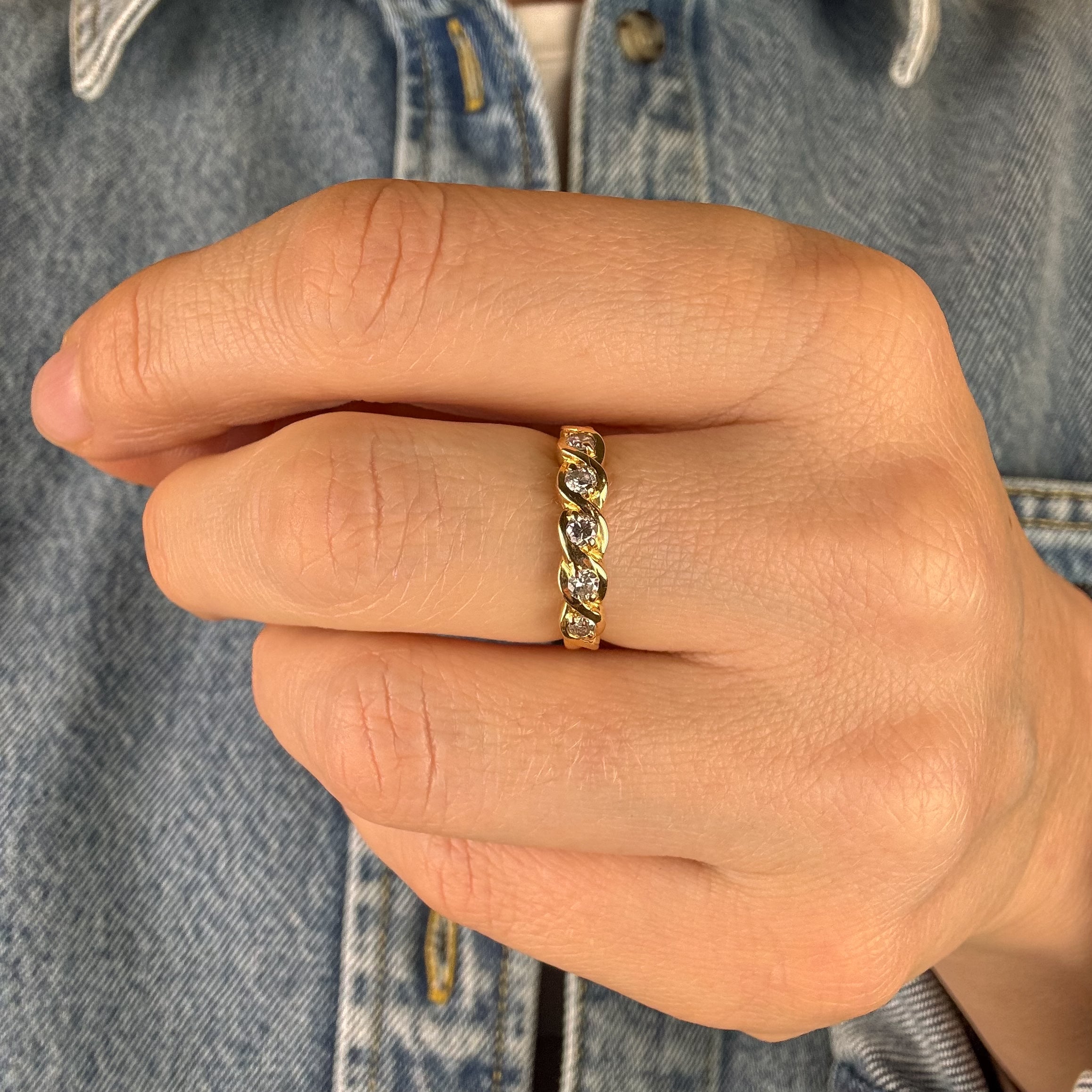 Wavey 5 Diamond Band