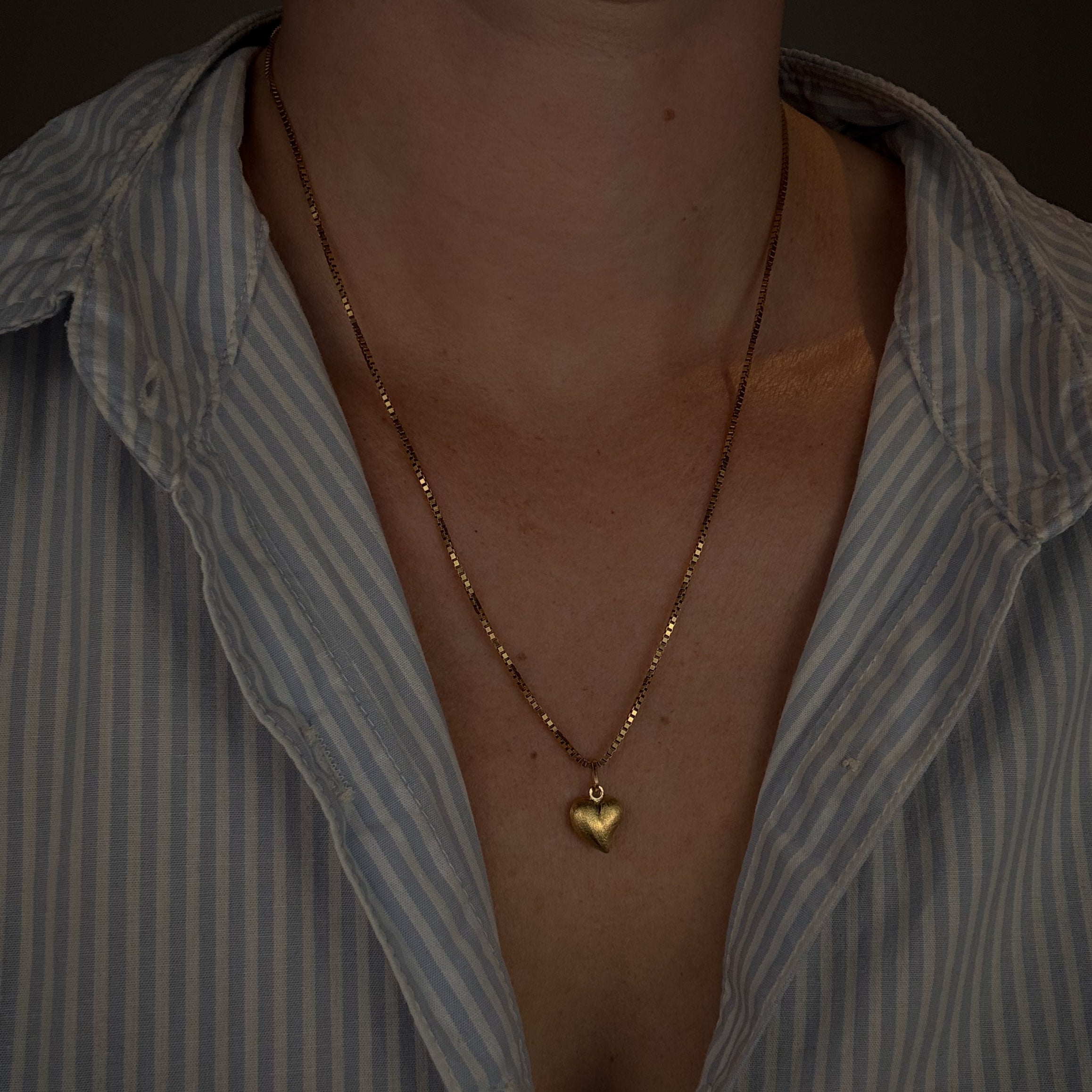 Satin Heart Charm