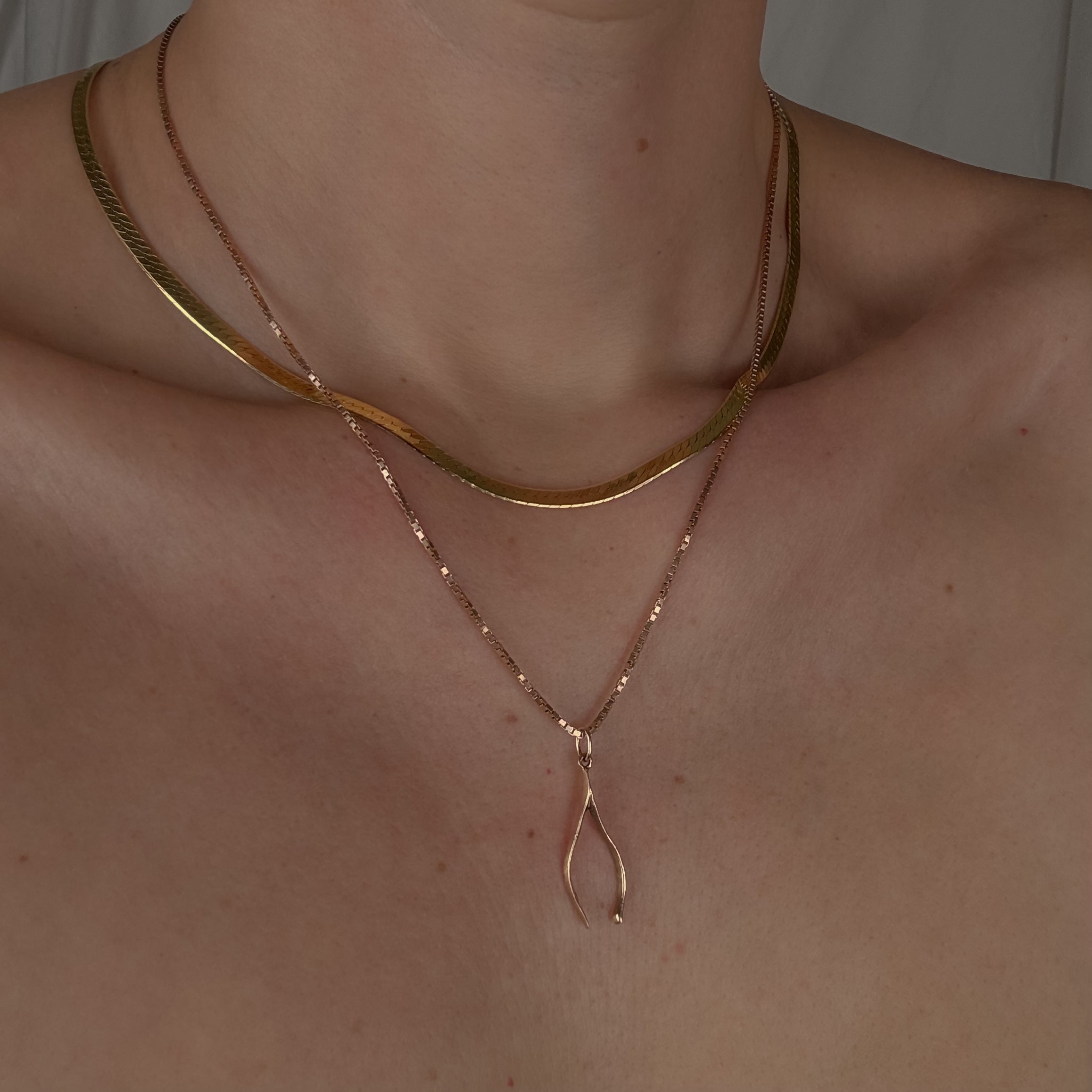 Wishbone Charm