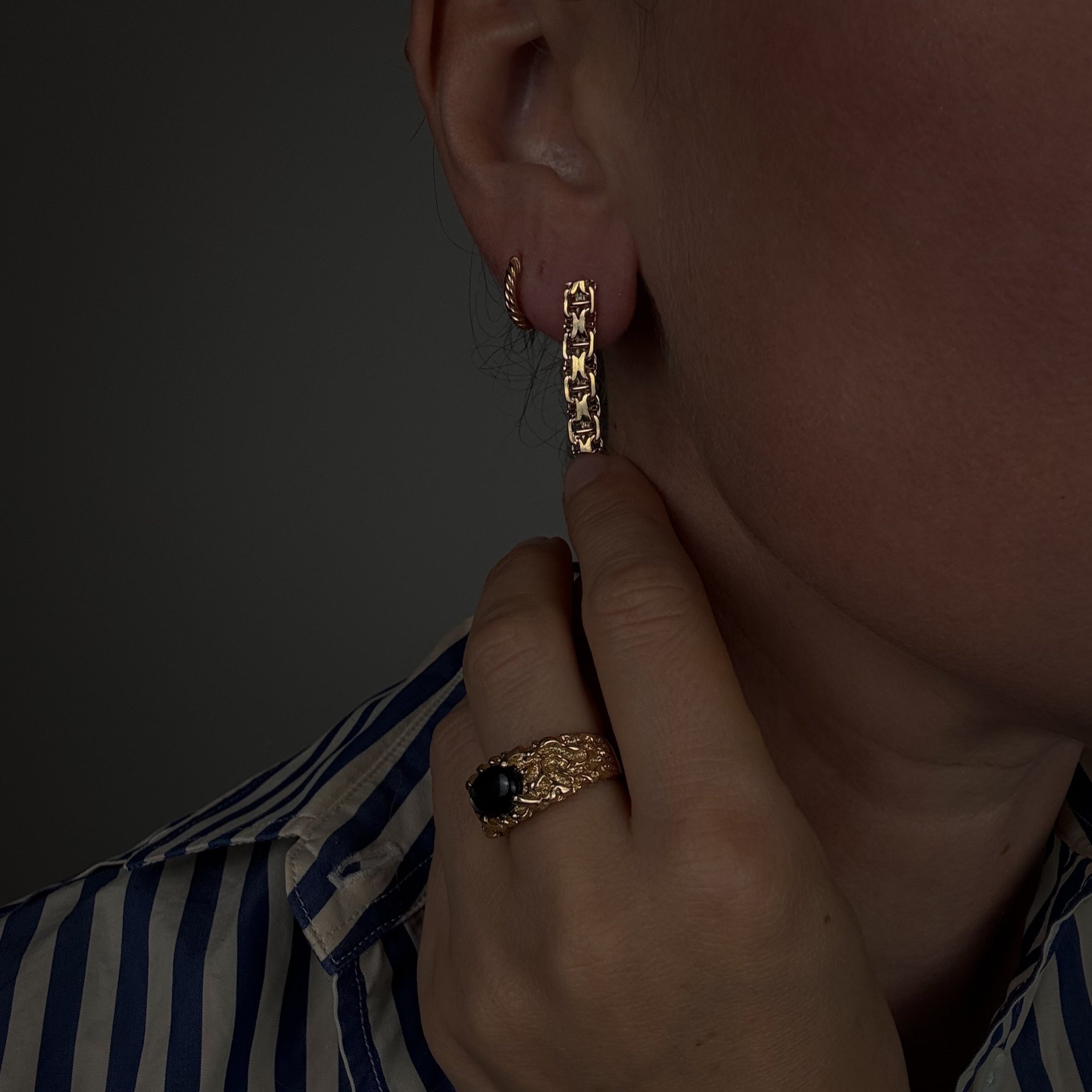 25mm Intricate Link Studs