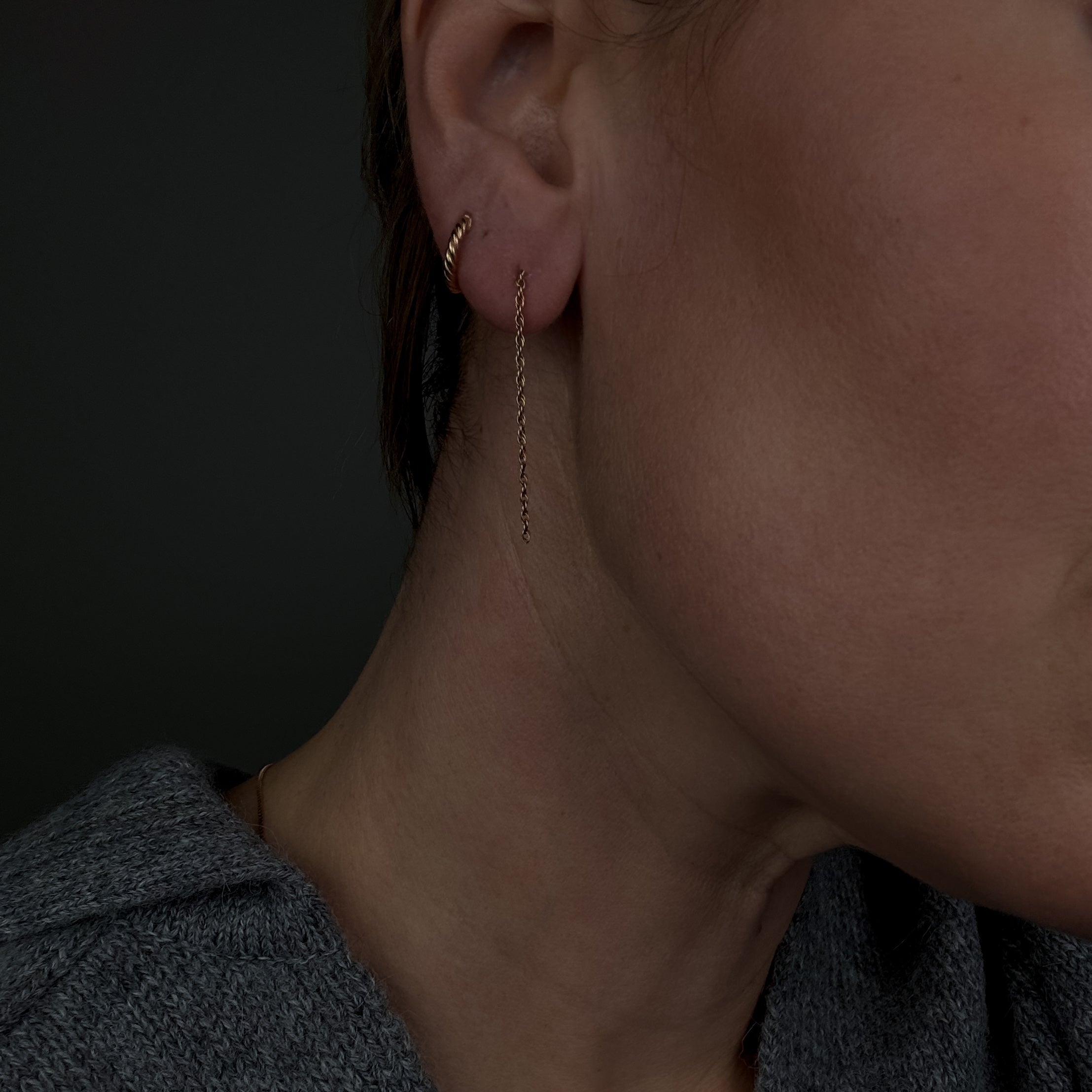 Dainty Rope Chain Danglers
